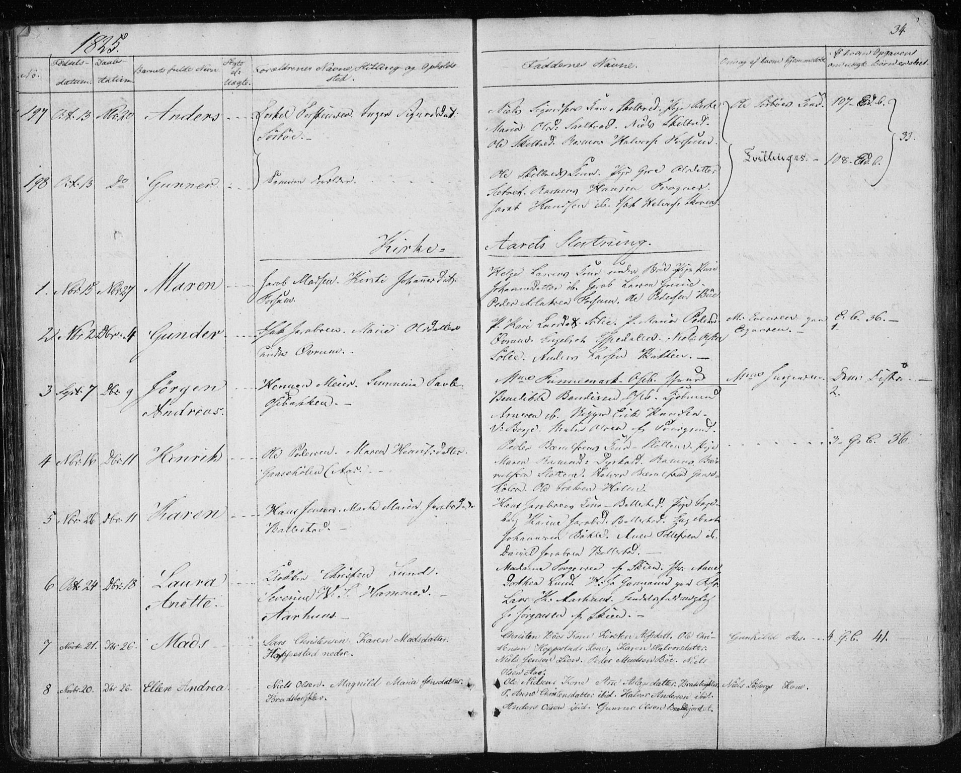 Gjerpen kirkebøker, AV/SAKO-A-265/F/Fa/L0005: Parish register (official) no. I 5, 1823-1829, p. 34