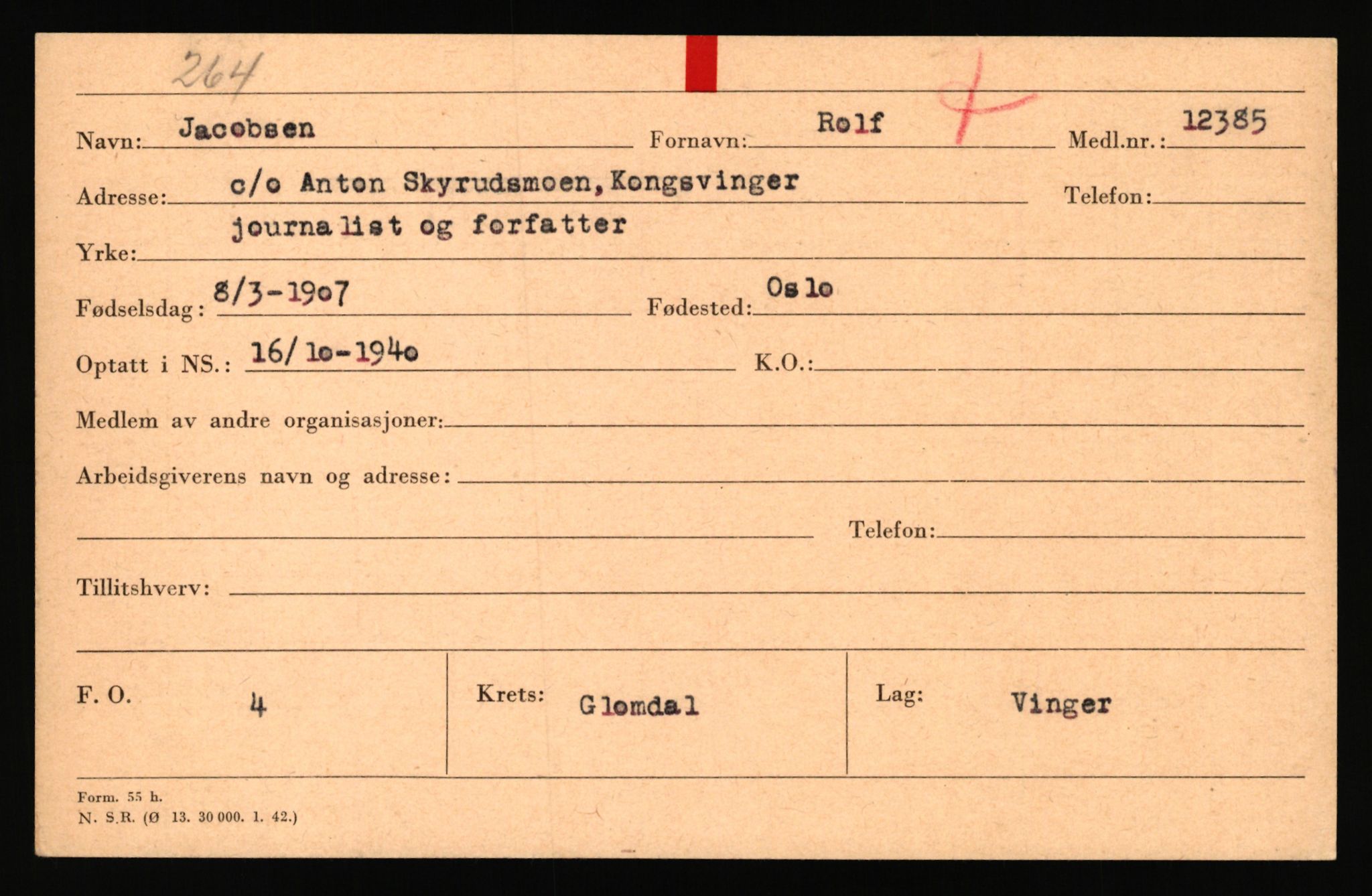 Landssvikarkivet, Kongsvinger politikammer, AV/RA-S-3138-08/Da/L0055/0797: Saker / Anr. 555/45, 1945-1946, p. 29