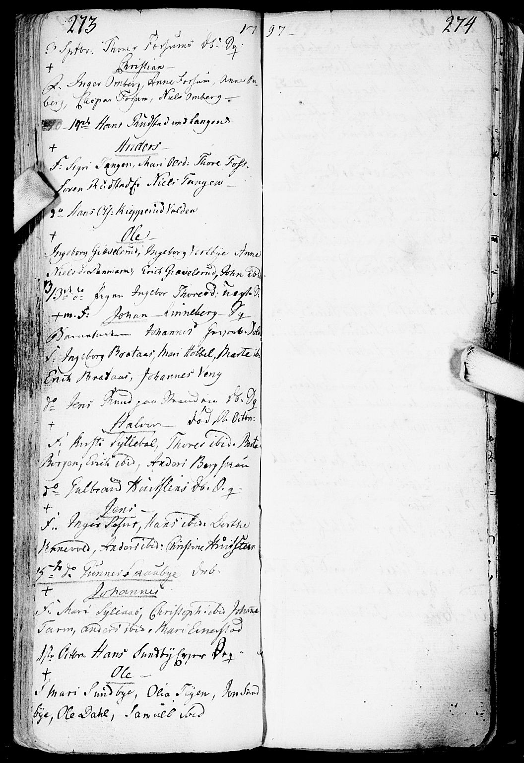 Enebakk prestekontor Kirkebøker, AV/SAO-A-10171c/F/Fa/L0002: Parish register (official) no. I 2, 1755-1806, p. 273-274