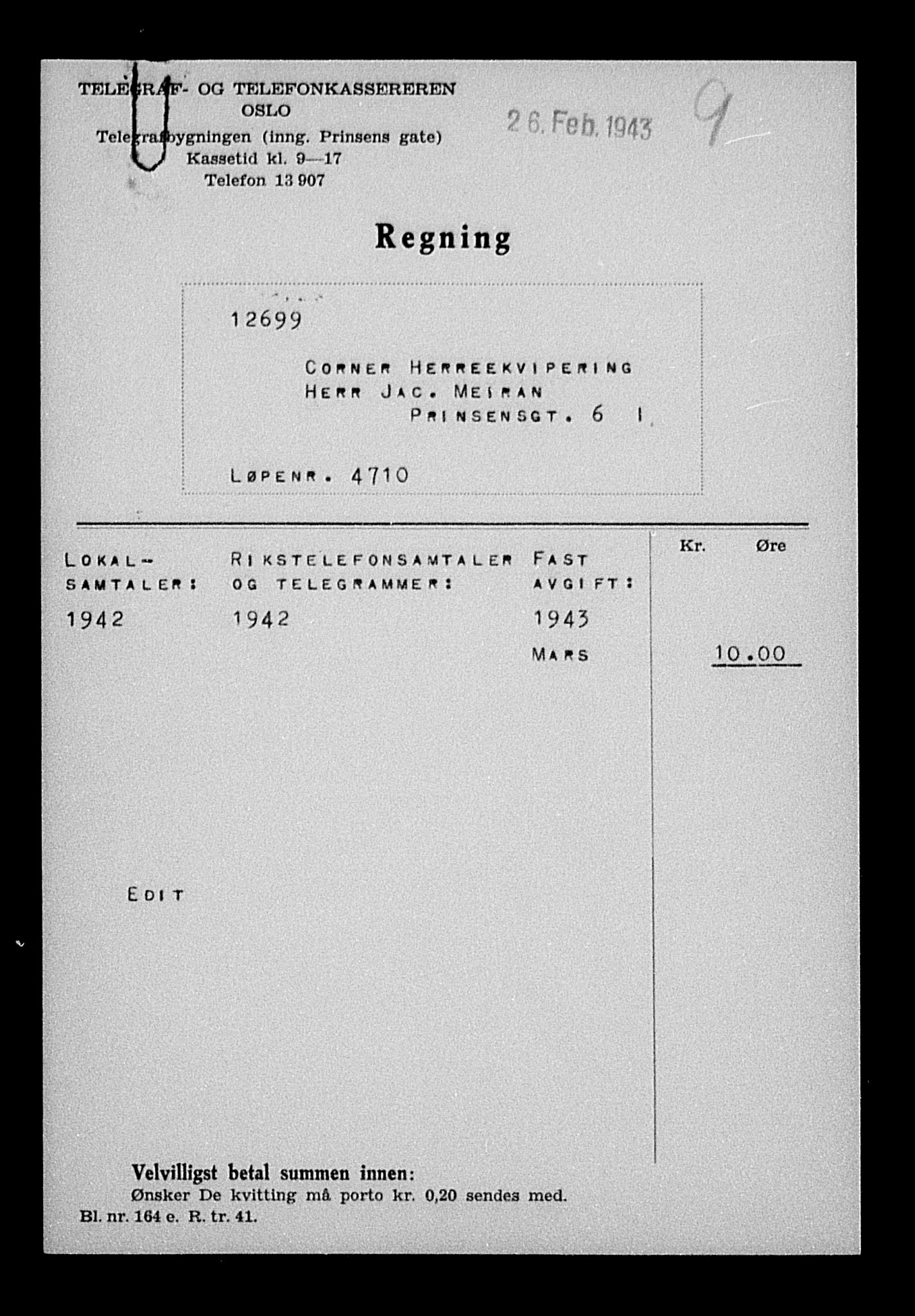 Justisdepartementet, Tilbakeføringskontoret for inndratte formuer, AV/RA-S-1564/H/Hc/Hcc/L0929: --, 1945-1947, p. 253