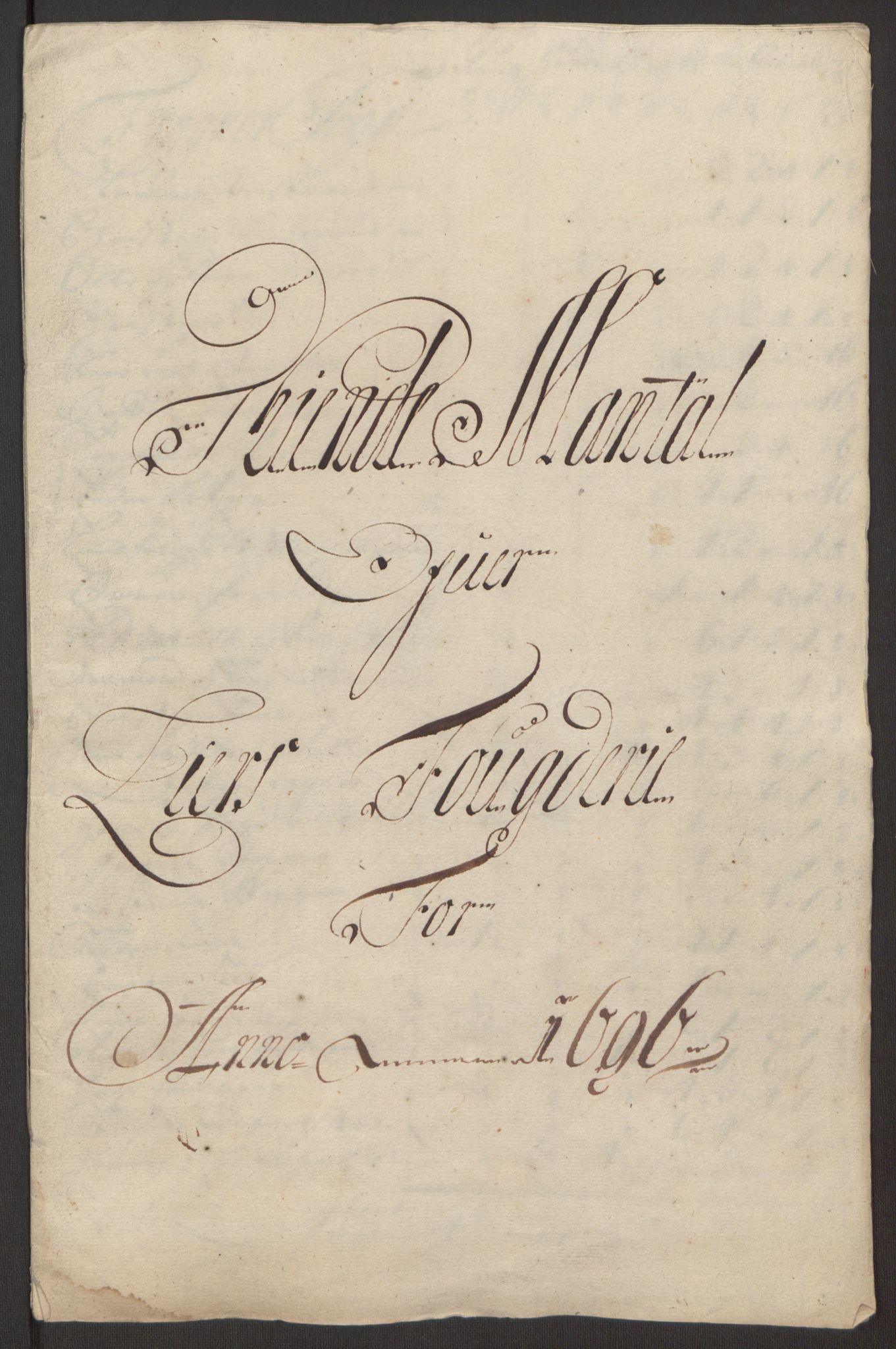 Rentekammeret inntil 1814, Reviderte regnskaper, Fogderegnskap, RA/EA-4092/R30/L1694: Fogderegnskap Hurum, Røyken, Eiker og Lier, 1694-1696, p. 323