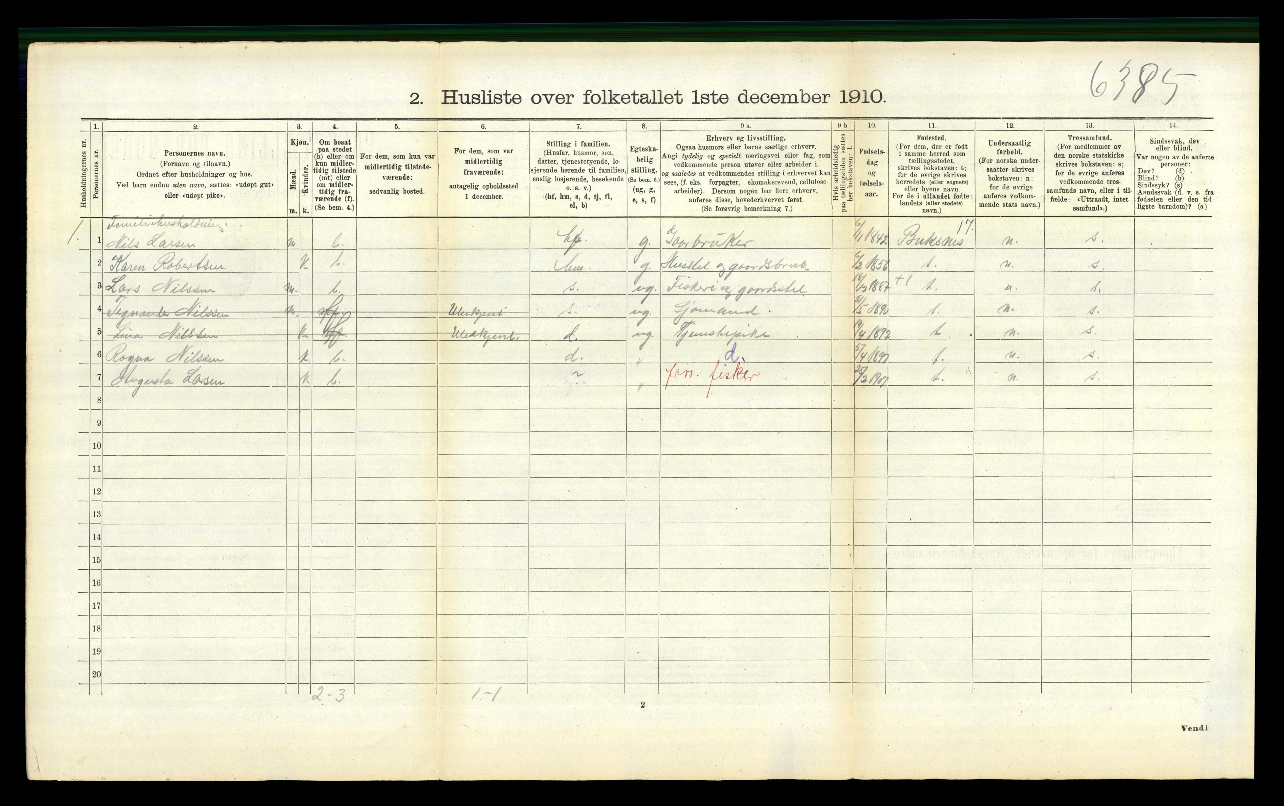 RA, 1910 census for Borge, 1910, p. 886