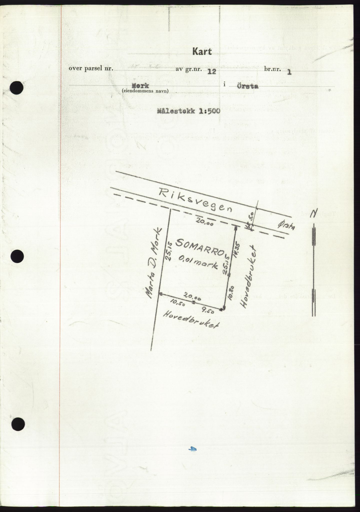 Søre Sunnmøre sorenskriveri, AV/SAT-A-4122/1/2/2C/L0087: Mortgage book no. 13A, 1950-1950, Diary no: : 1402/1950