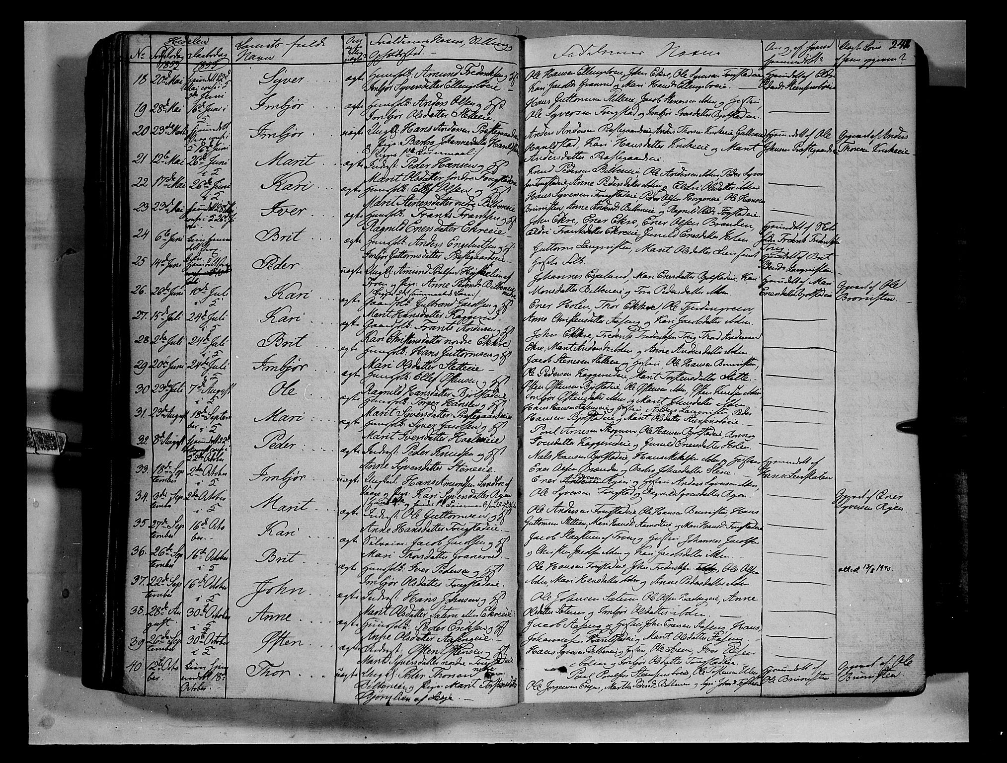 Vågå prestekontor, AV/SAH-PREST-076/H/Ha/Haa/L0005: Parish register (official) no. 5 /2, 1842-1856, p. 241