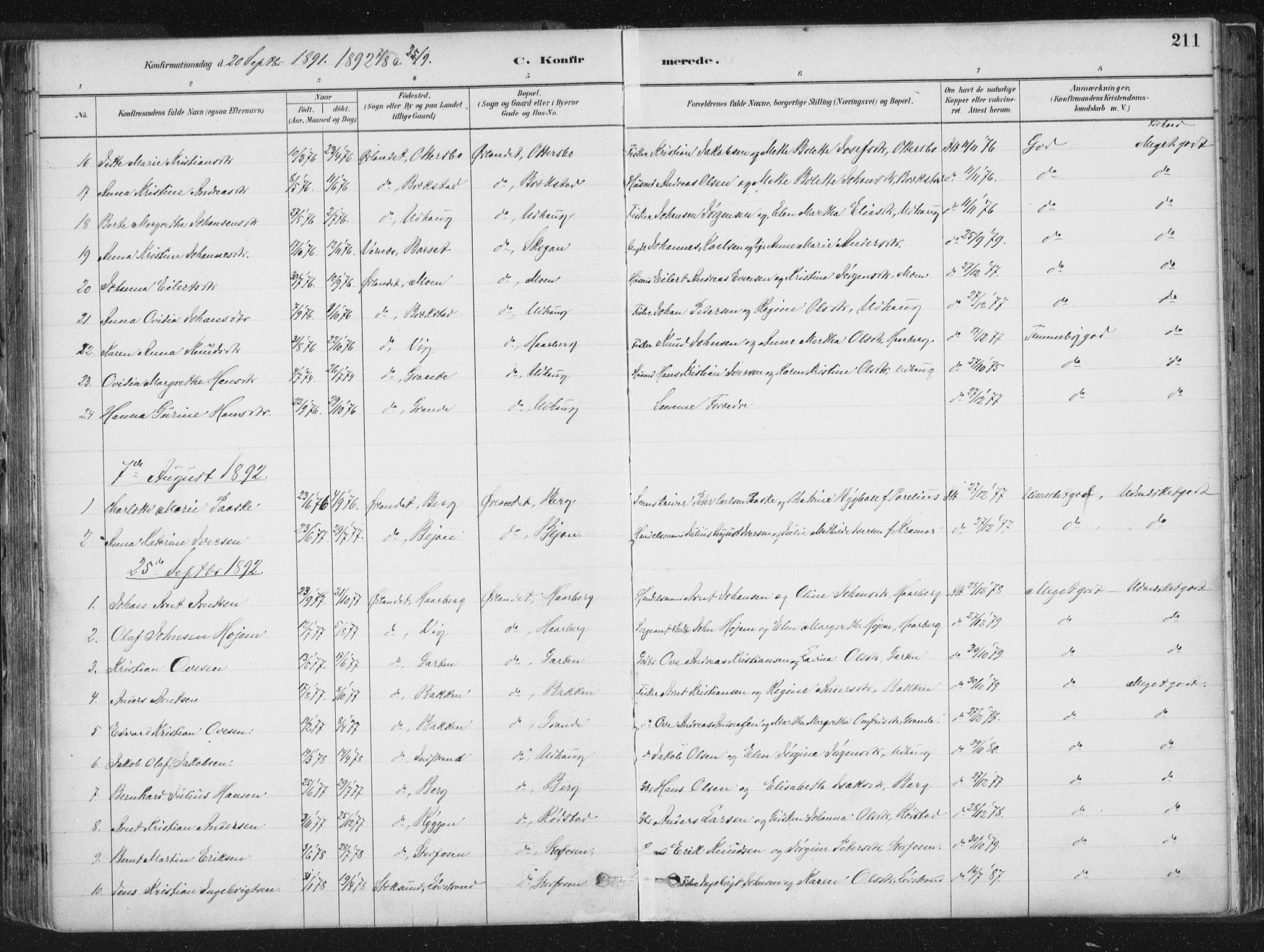 Ministerialprotokoller, klokkerbøker og fødselsregistre - Sør-Trøndelag, SAT/A-1456/659/L0739: Parish register (official) no. 659A09, 1879-1893, p. 211