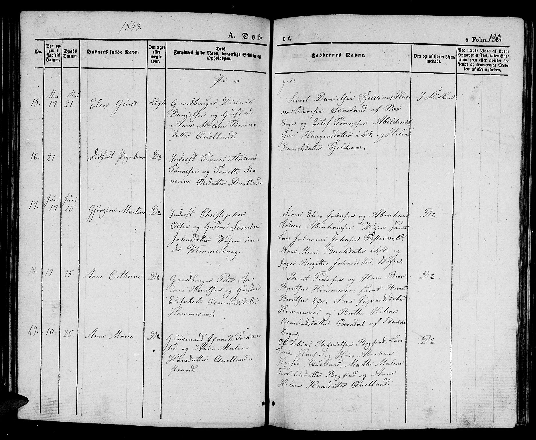 Flekkefjord sokneprestkontor, AV/SAK-1111-0012/F/Fb/Fbb/L0002: Parish register (copy) no. B 2a, 1831-1866, p. 130