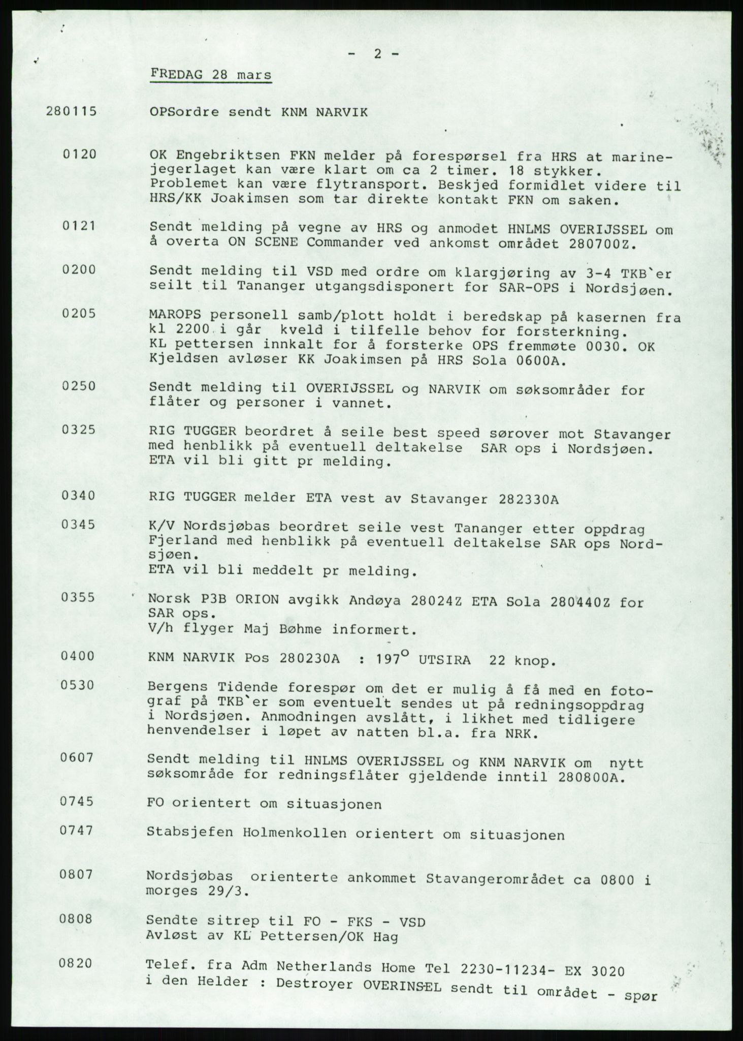 Justisdepartementet, Granskningskommisjonen ved Alexander Kielland-ulykken 27.3.1980, AV/RA-S-1165/D/L0017: P Hjelpefartøy (Doku.liste + P1-P6 av 6)/Q Hovedredningssentralen (Q0-Q27 av 27), 1980-1981, p. 249