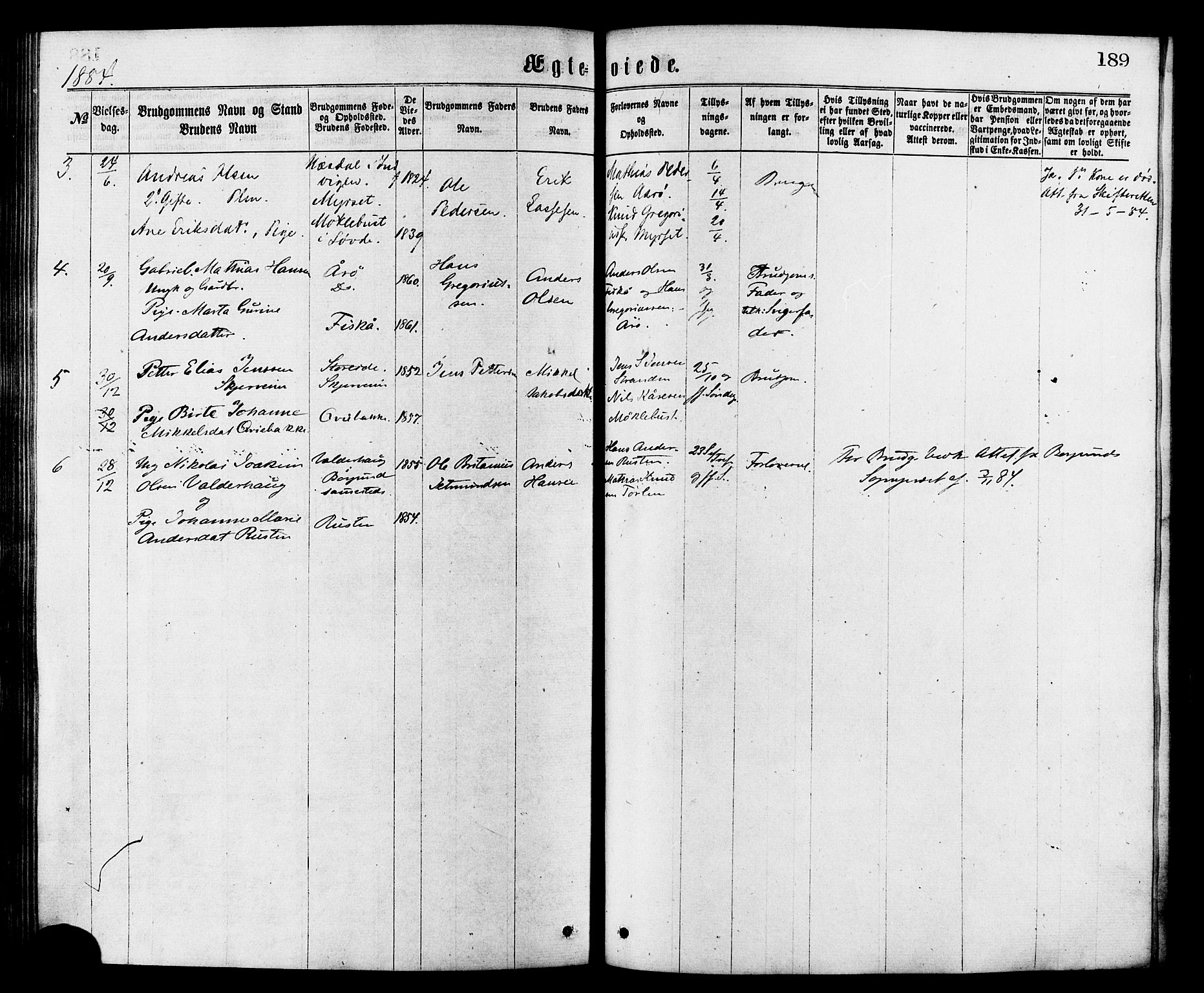 Ministerialprotokoller, klokkerbøker og fødselsregistre - Møre og Romsdal, AV/SAT-A-1454/501/L0007: Parish register (official) no. 501A07, 1868-1884, p. 189