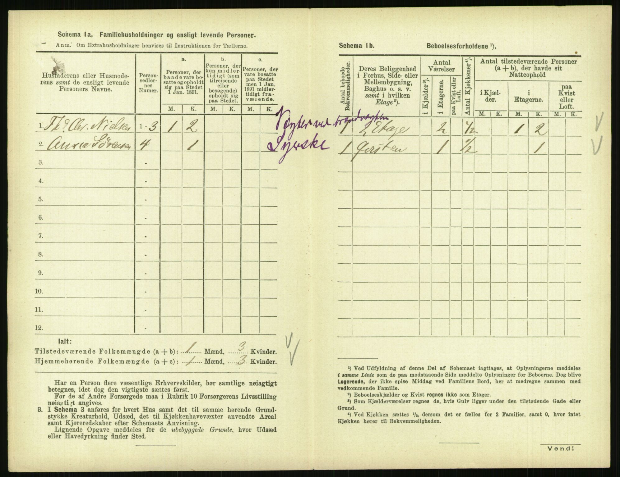 RA, 1891 census for 0903 Arendal, 1891, p. 633