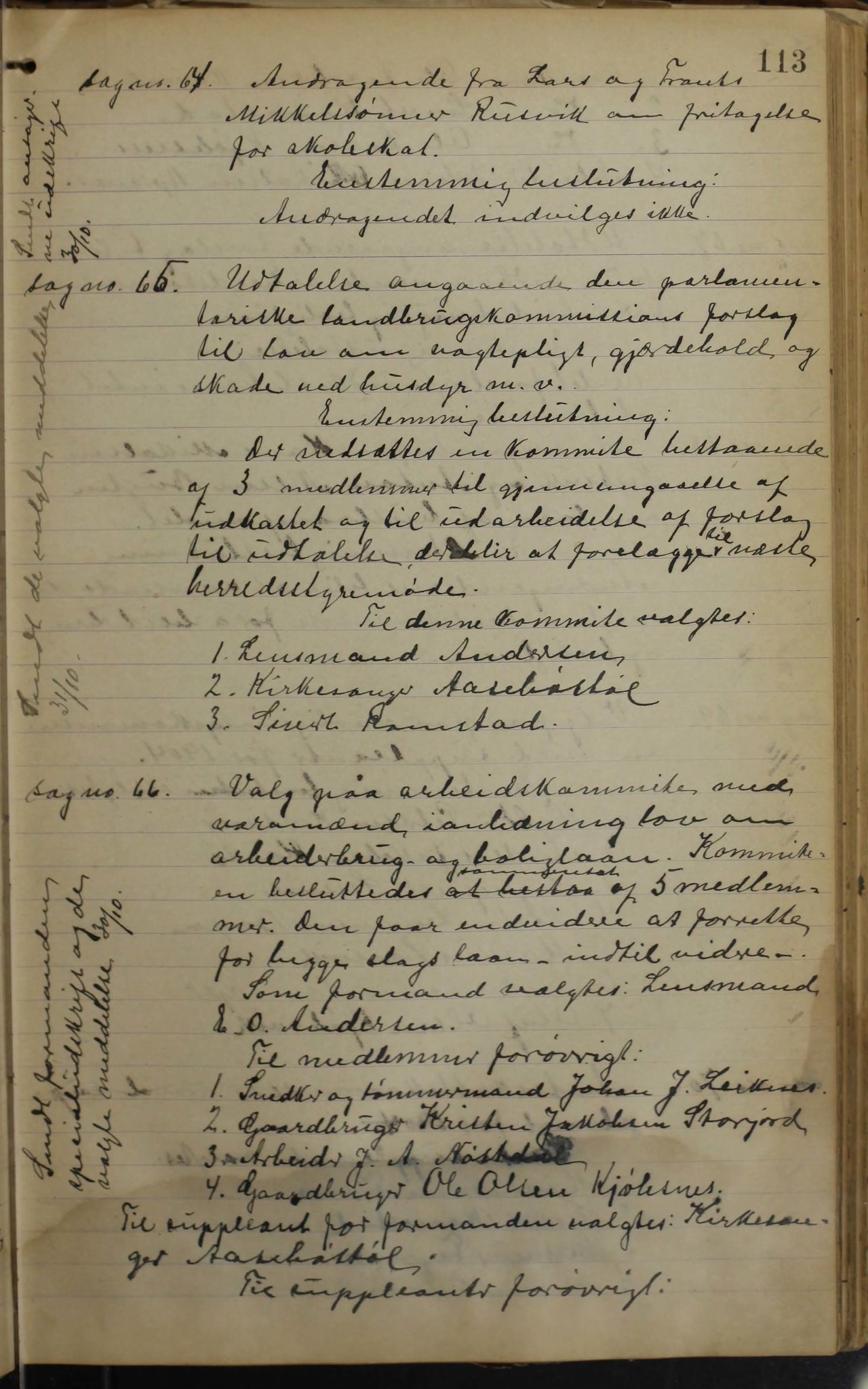 Tysfjord kommune. Formannskapet, AIN/K-18500.150/100/L0002: Forhandlingsprotokoll for Tysfjordens formandskap, 1895-1912