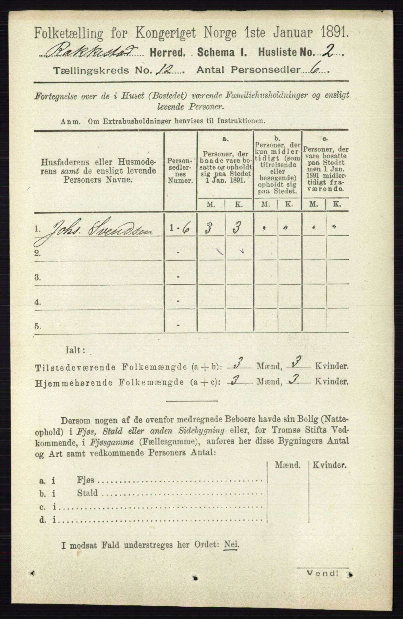 RA, 1891 census for 0128 Rakkestad, 1891, p. 5574