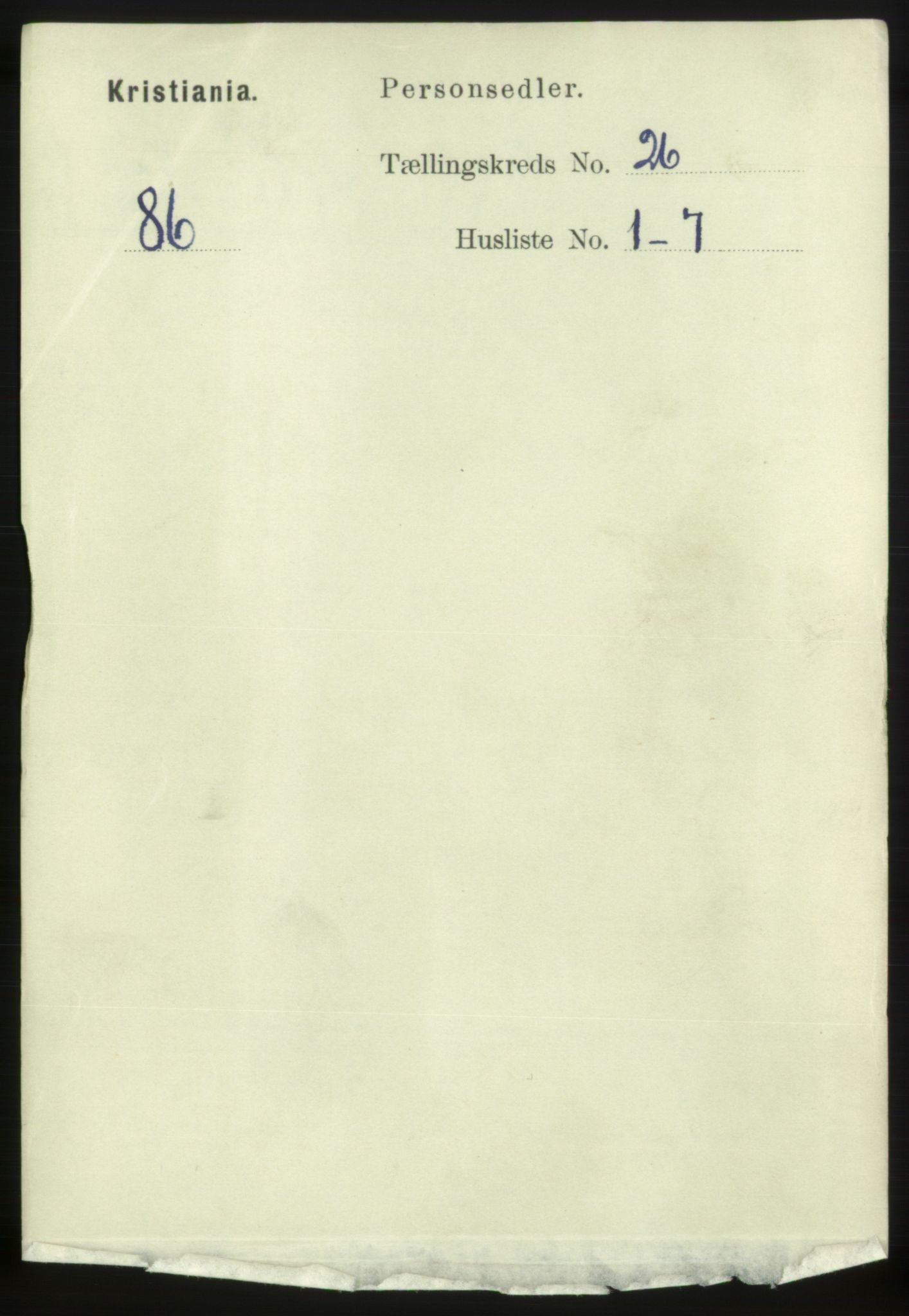 RA, 1891 census for 0301 Kristiania, 1891, p. 13046