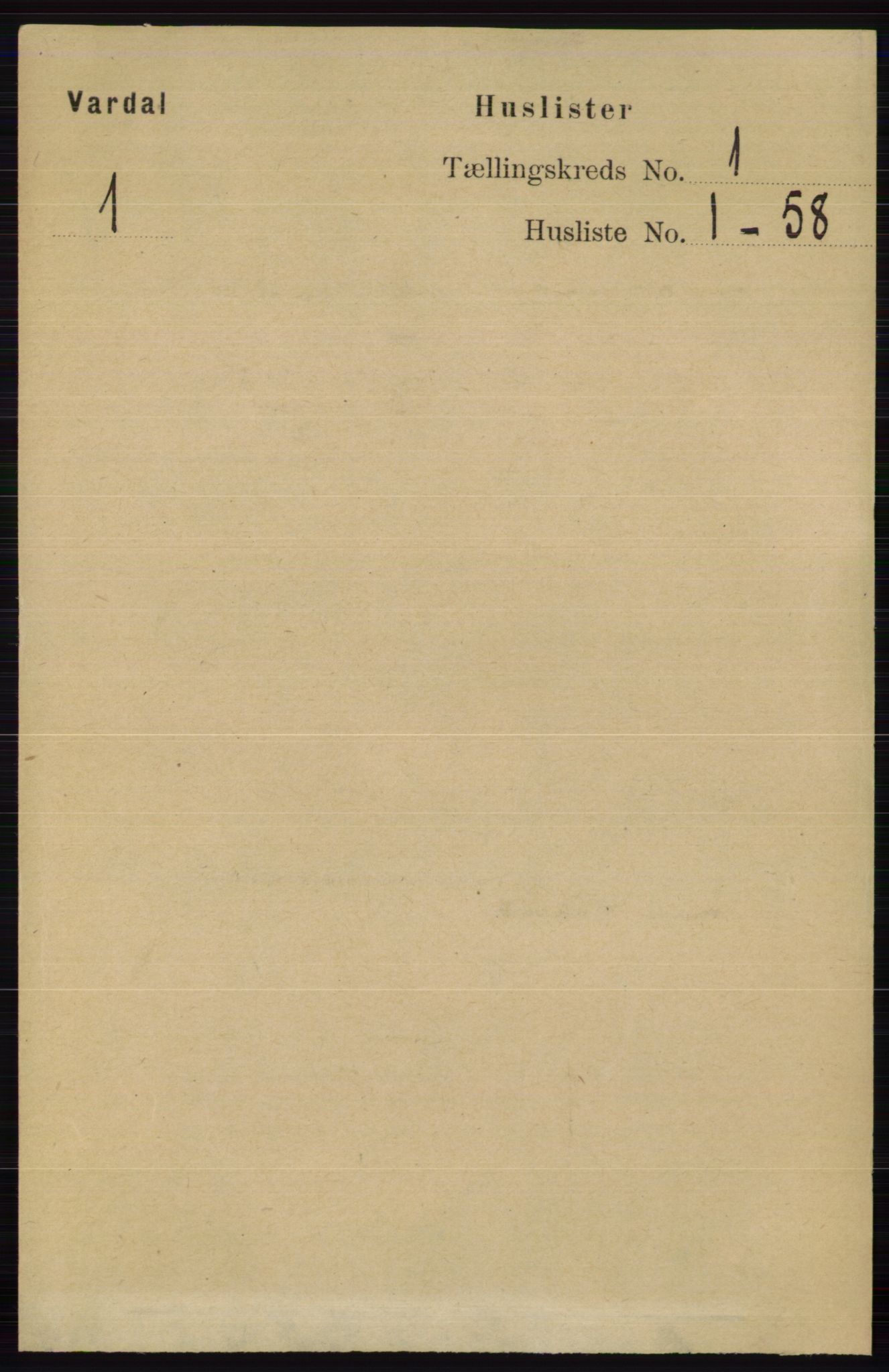 RA, 1891 census for 0527 Vardal, 1891, p. 24