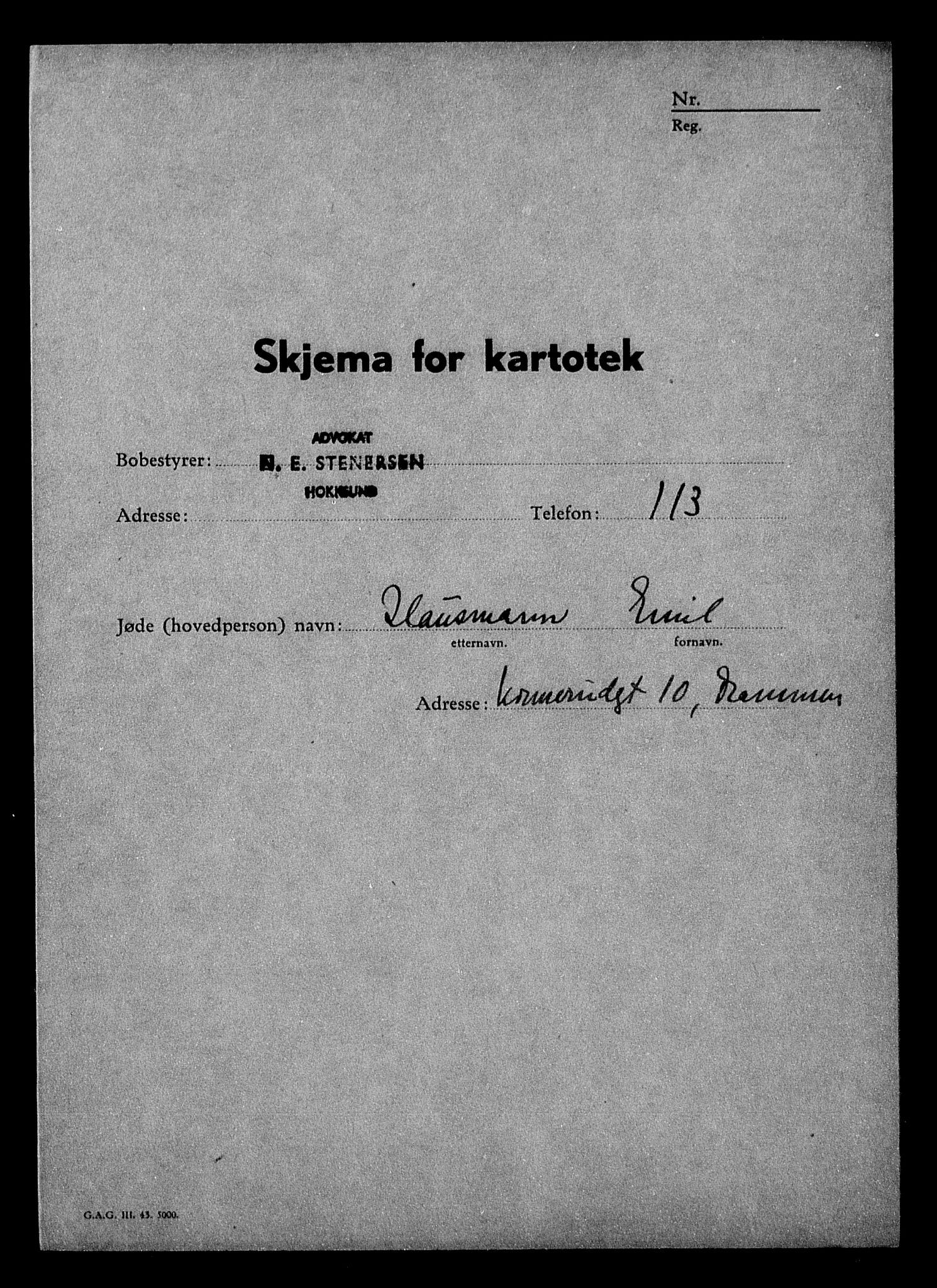 Justisdepartementet, Tilbakeføringskontoret for inndratte formuer, AV/RA-S-1564/H/Hc/Hcd/L0999: --, 1945-1947, p. 4