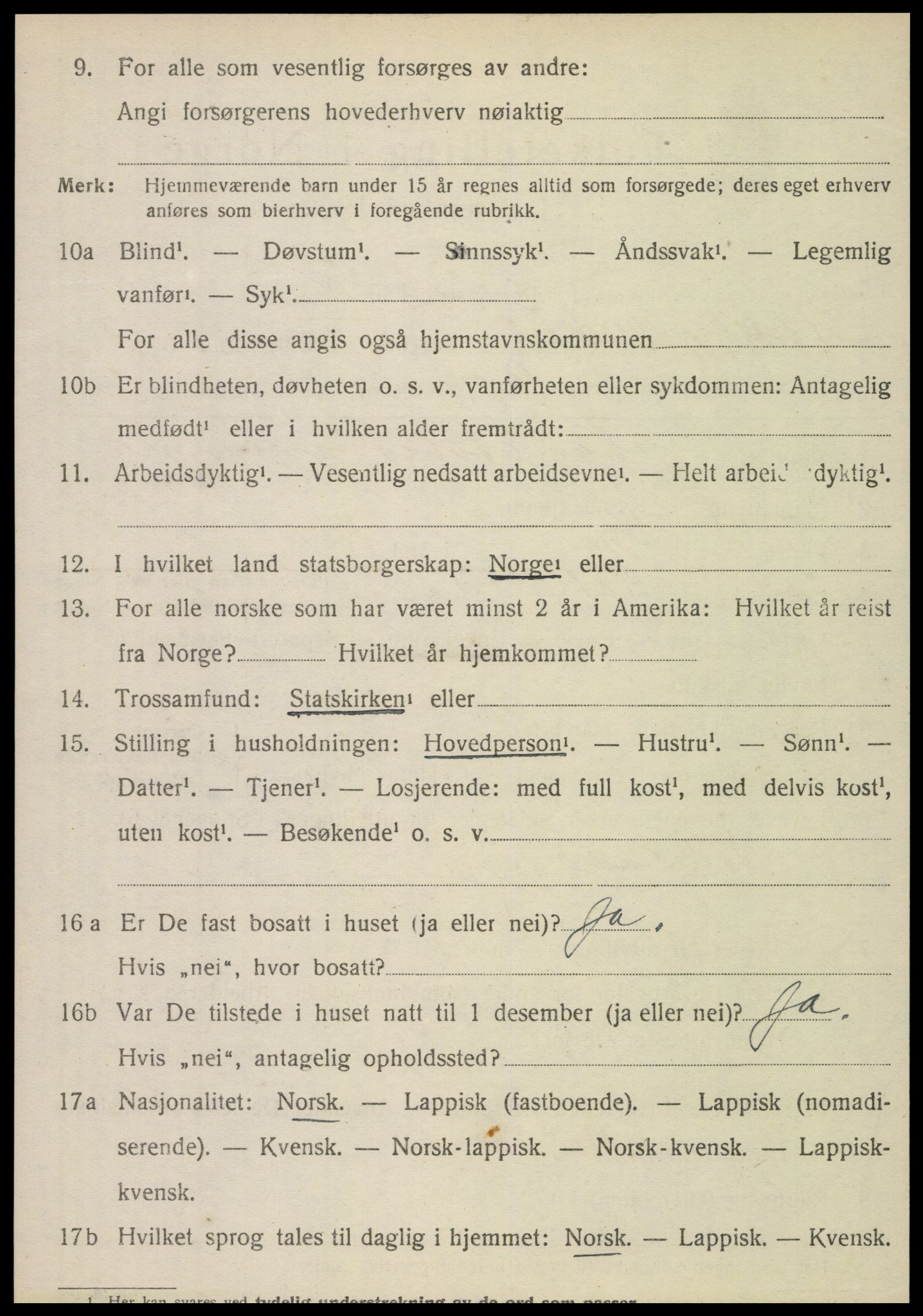 SAT, 1920 census for Hattfjelldal, 1920, p. 937