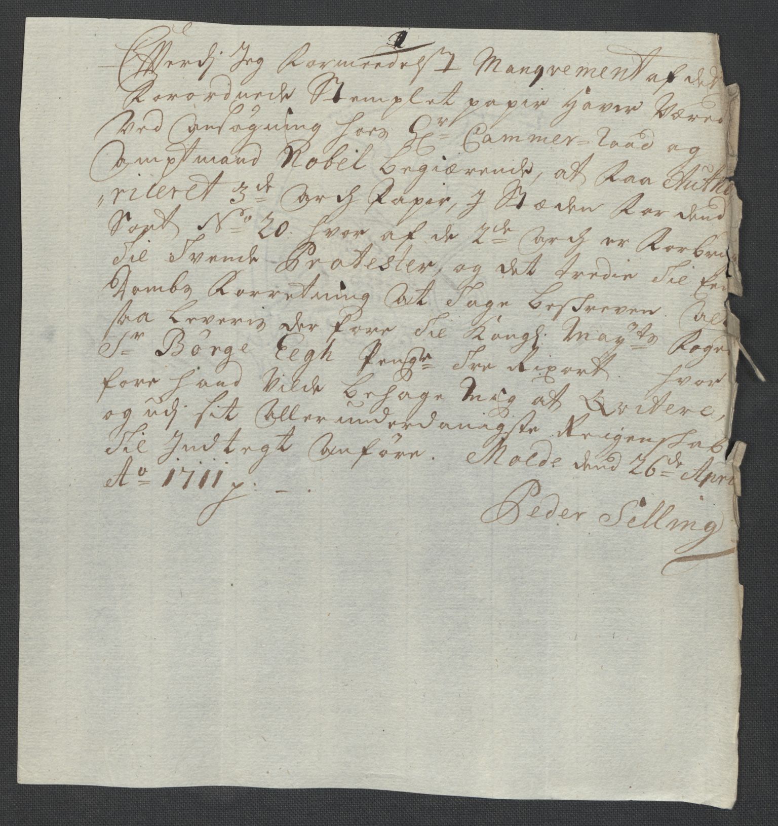 Rentekammeret inntil 1814, Reviderte regnskaper, Fogderegnskap, AV/RA-EA-4092/R55/L3660: Fogderegnskap Romsdal, 1711, p. 324