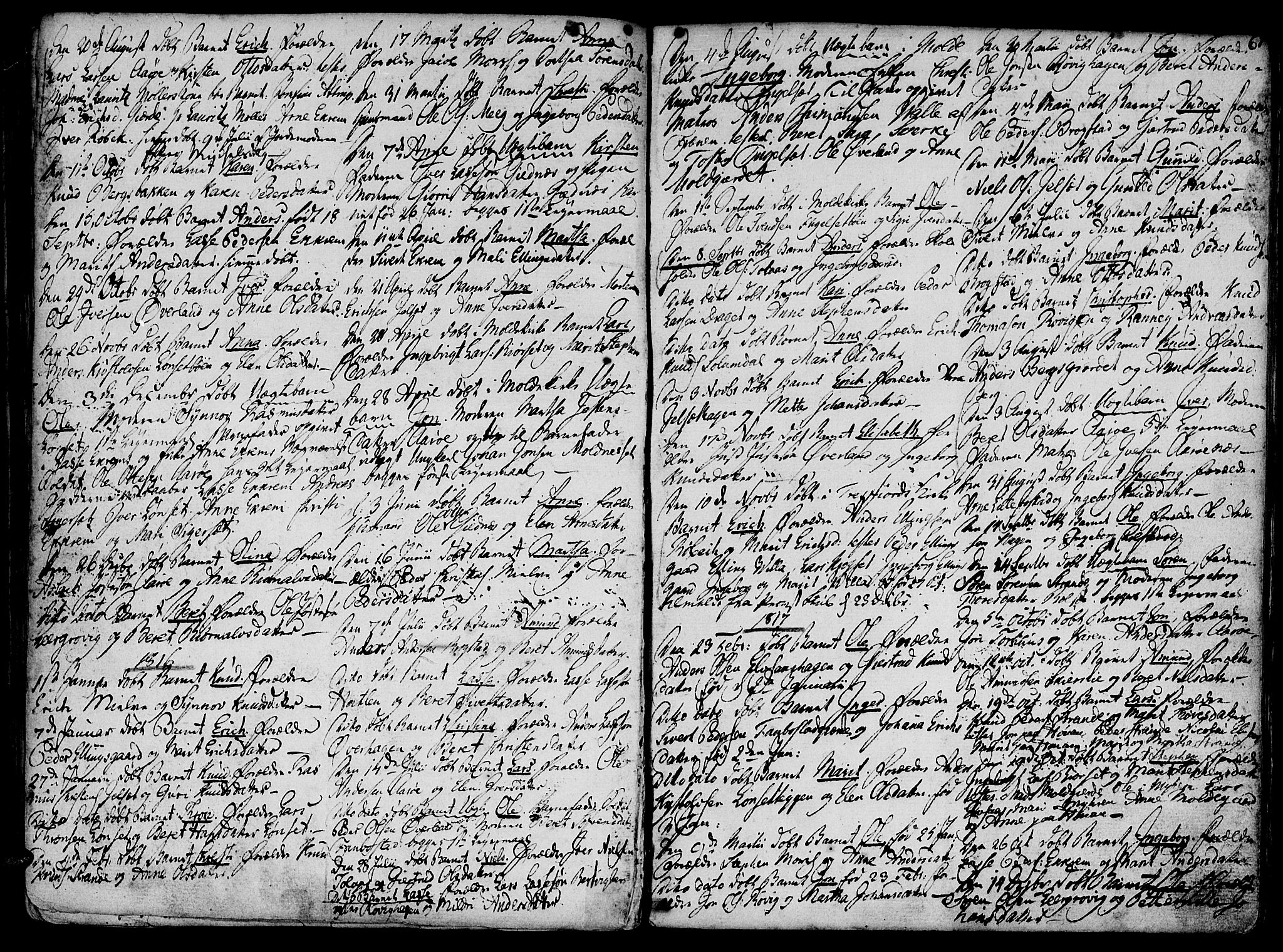 Ministerialprotokoller, klokkerbøker og fødselsregistre - Møre og Romsdal, SAT/A-1454/555/L0649: Parish register (official) no. 555A02 /1, 1795-1821, p. 61