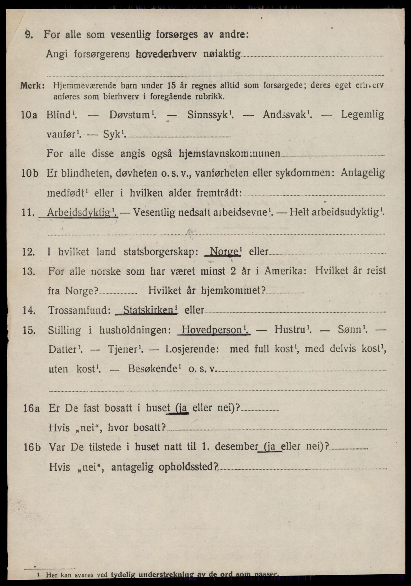 SAT, 1920 census for Rovde, 1920, p. 242