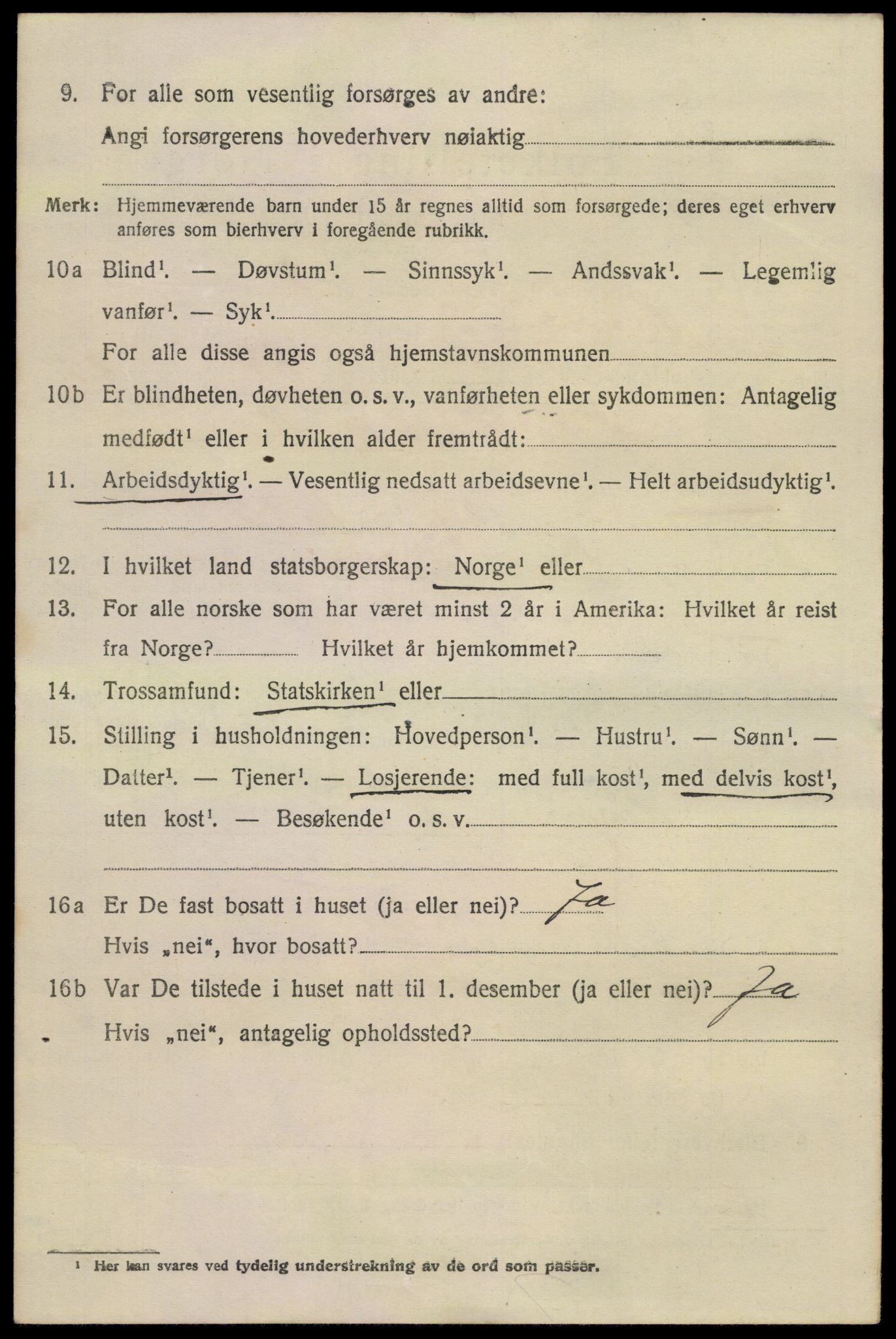SAKO, 1920 census for Sandeherred, 1920, p. 9251