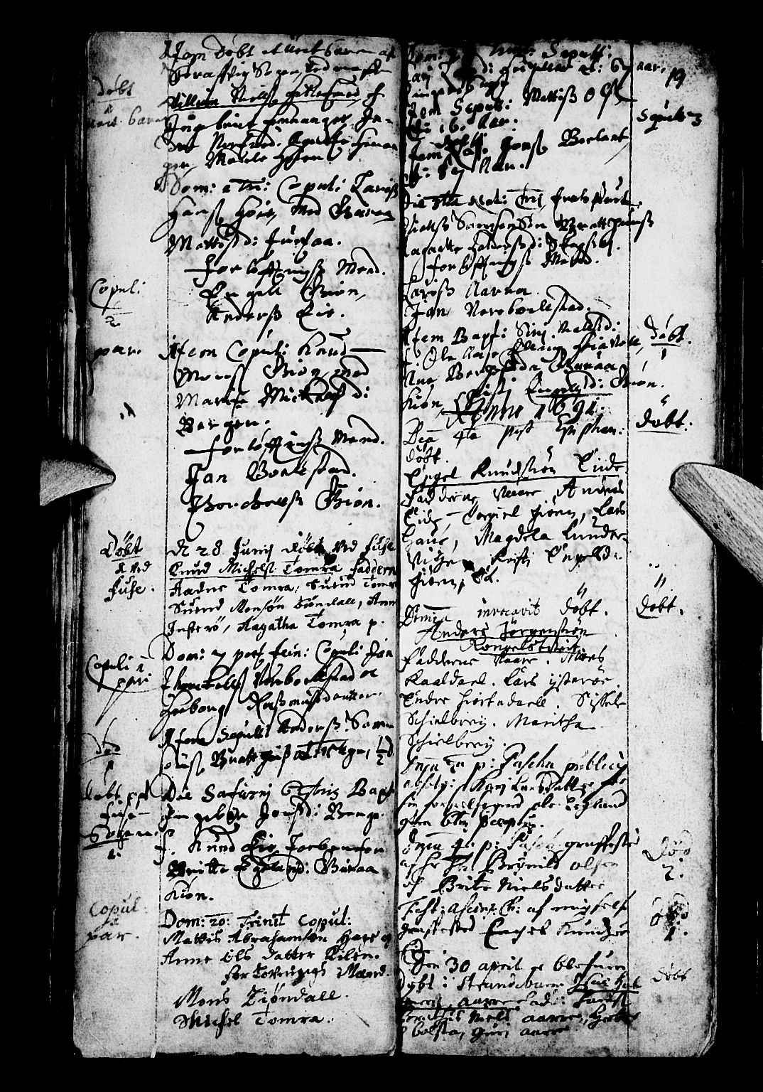 Os sokneprestembete, SAB/A-99929: Parish register (official) no. A 3, 1669-1760, p. 19