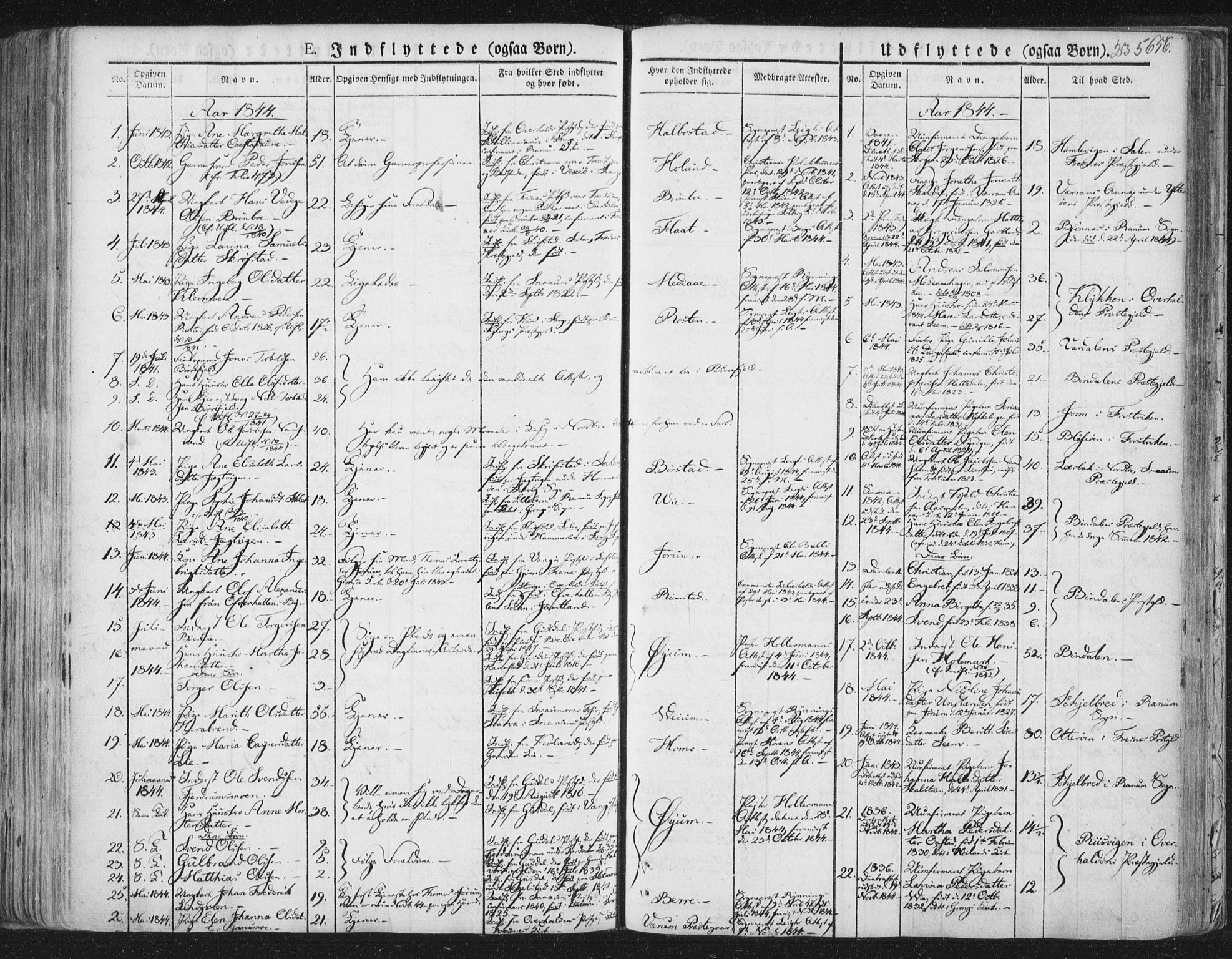 Ministerialprotokoller, klokkerbøker og fødselsregistre - Nord-Trøndelag, SAT/A-1458/758/L0513: Parish register (official) no. 758A02 /1, 1839-1868, p. 235