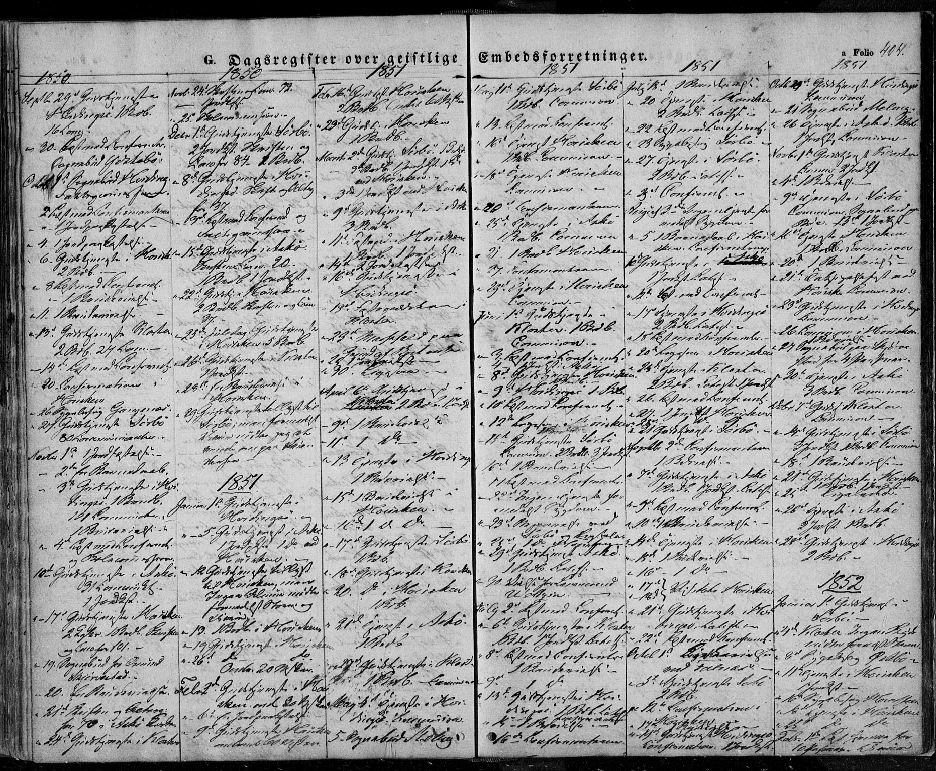Rennesøy sokneprestkontor, SAST/A -101827/H/Ha/Haa/L0005: Parish register (official) no. A 5, 1838-1859, p. 404