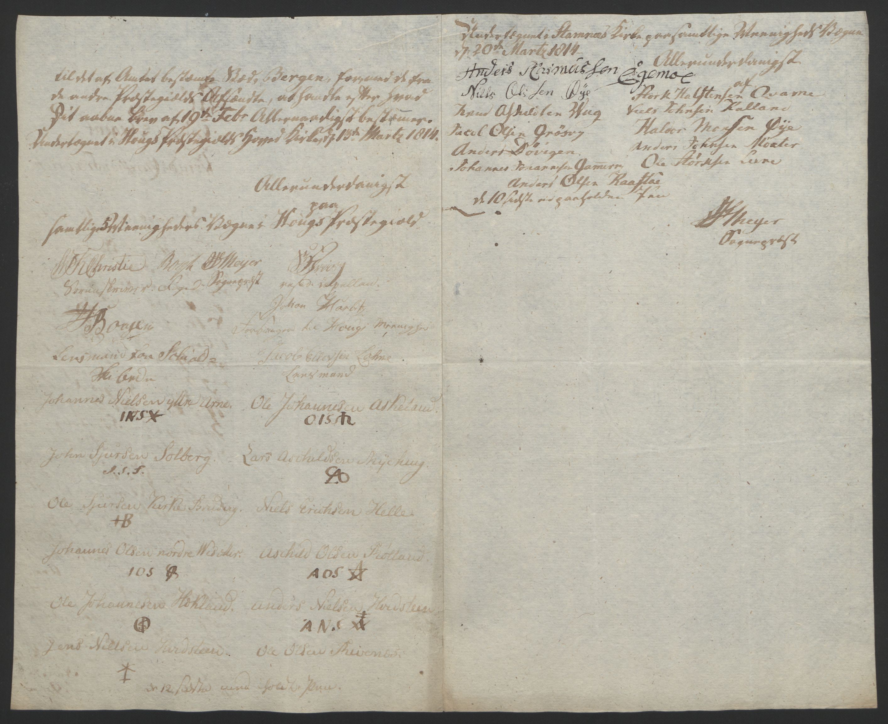 Statsrådssekretariatet, RA/S-1001/D/Db/L0008: Fullmakter for Eidsvollsrepresentantene i 1814. , 1814, p. 282