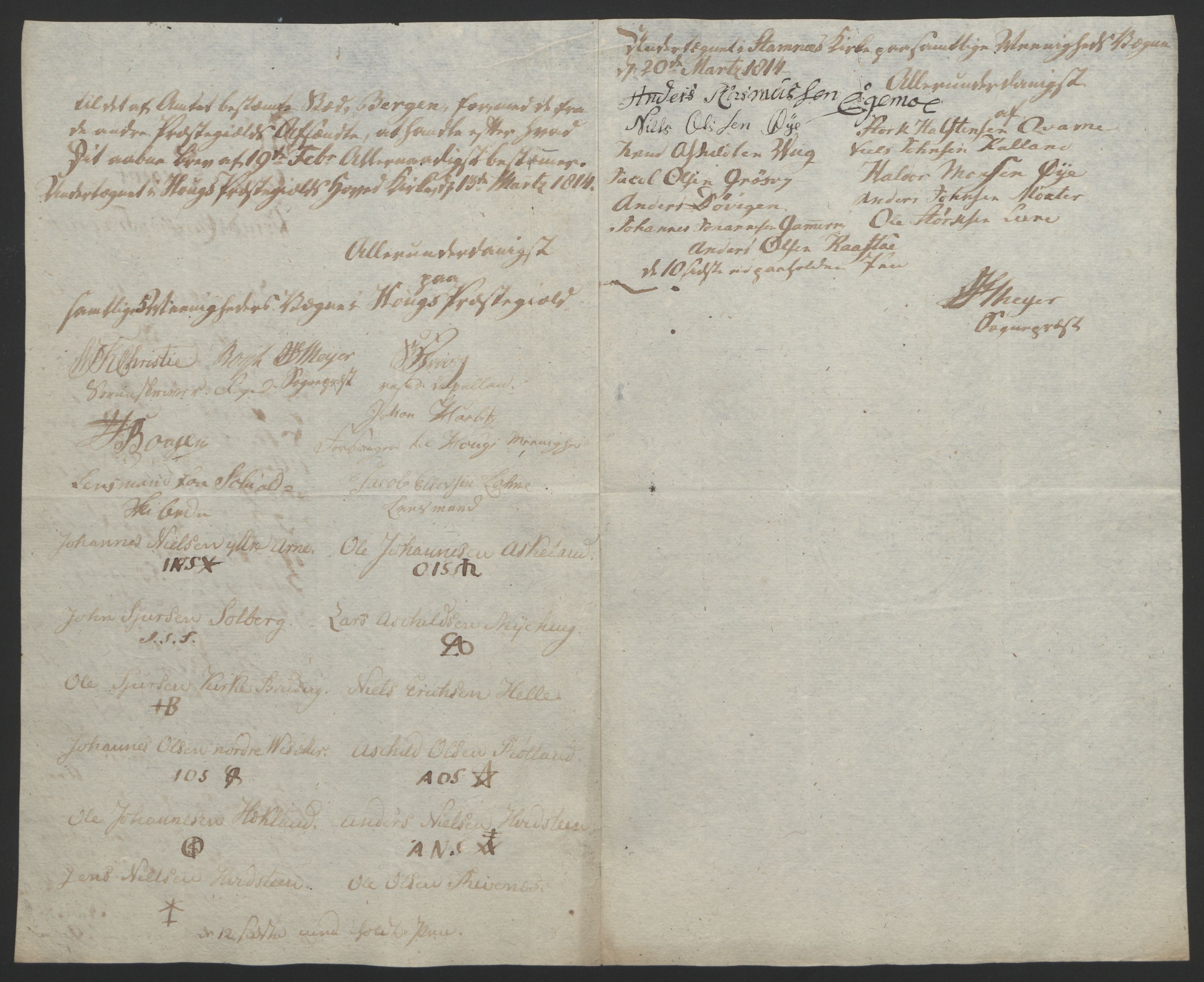 Statsrådssekretariatet, AV/RA-S-1001/D/Db/L0008: Fullmakter for Eidsvollsrepresentantene i 1814. , 1814, p. 282