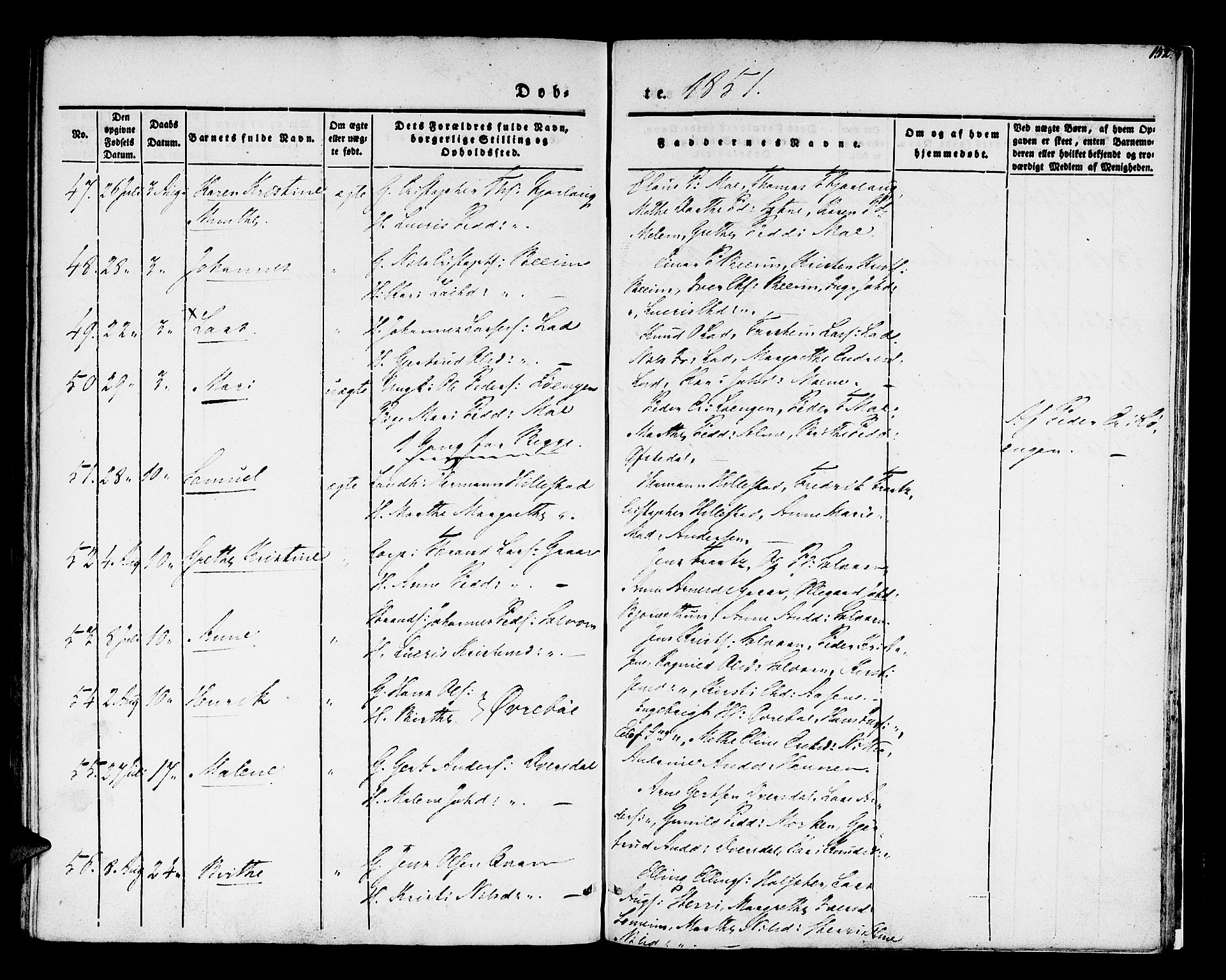 Hafslo sokneprestembete, AV/SAB-A-80301/H/Haa/Haaa/L0005: Parish register (official) no. A 5, 1834-1852, p. 152