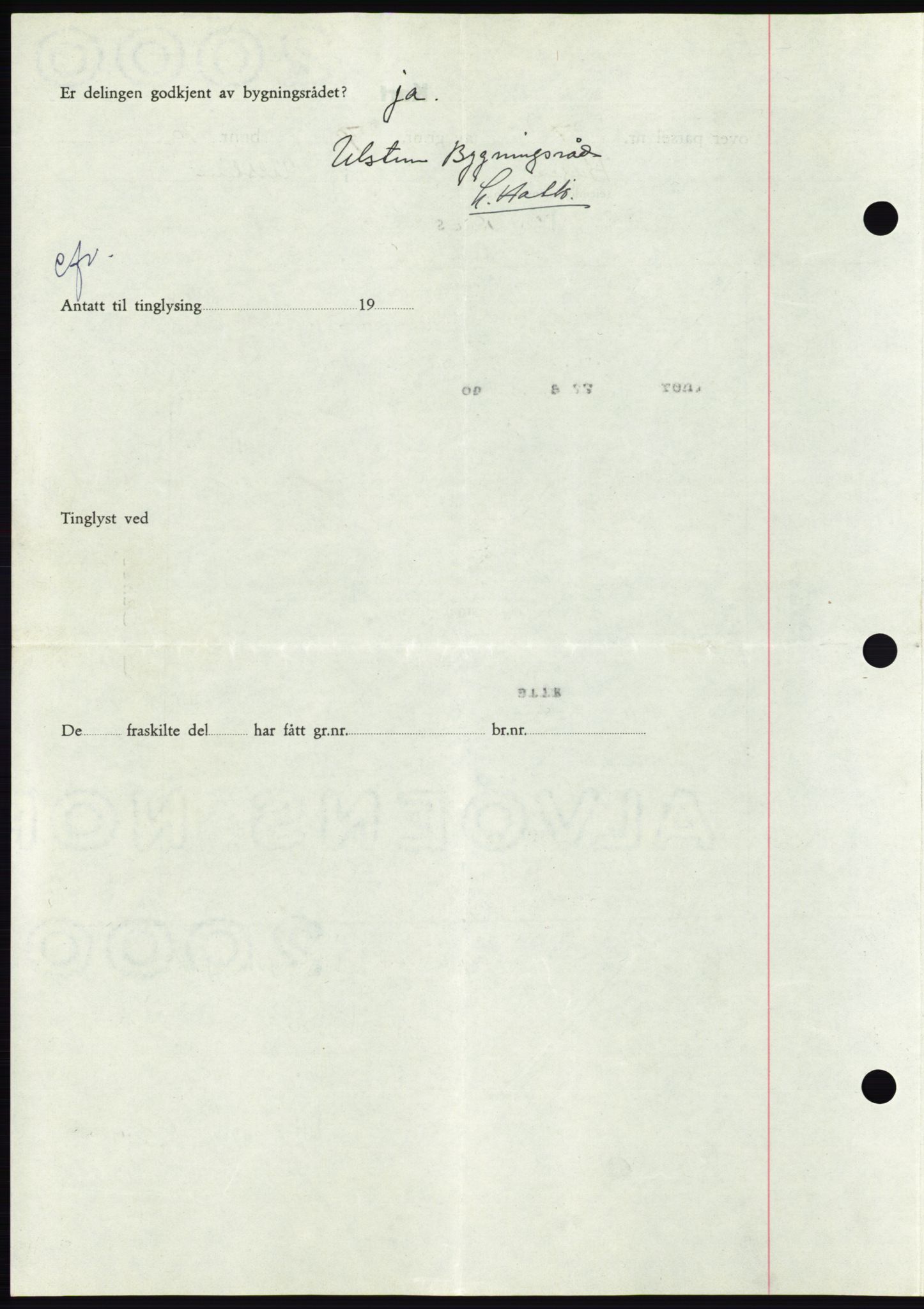 Søre Sunnmøre sorenskriveri, AV/SAT-A-4122/1/2/2C/L0078: Mortgage book no. 4A, 1946-1946, Diary no: : 397/1946