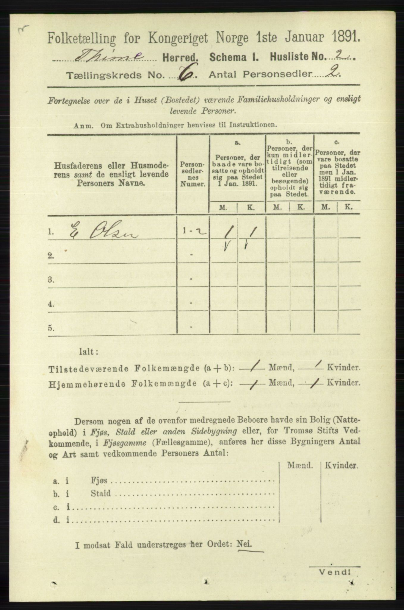 RA, 1891 census for 1121 Time, 1891, p. 2349