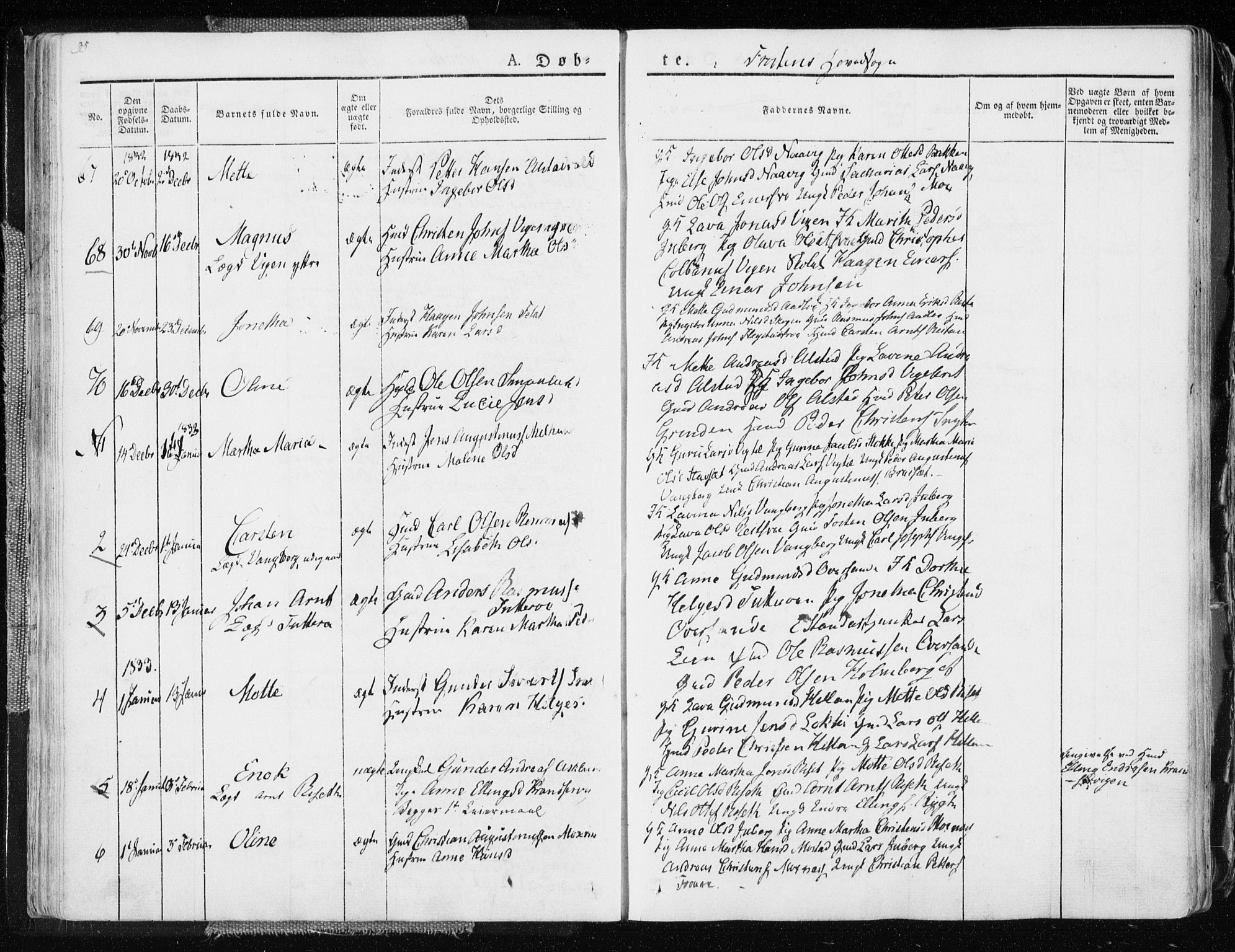 Ministerialprotokoller, klokkerbøker og fødselsregistre - Nord-Trøndelag, SAT/A-1458/713/L0114: Parish register (official) no. 713A05, 1827-1839, p. 35