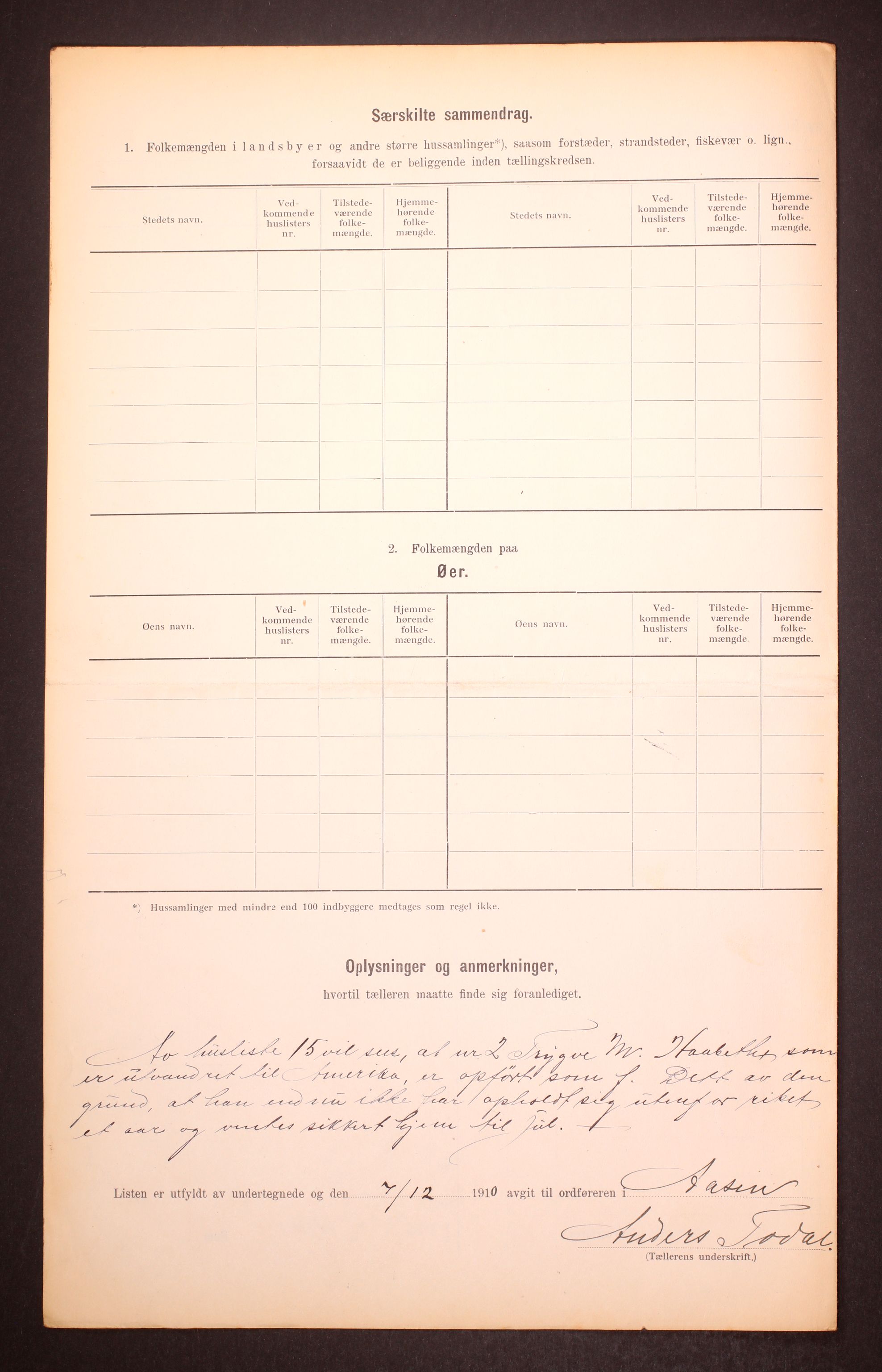 RA, 1910 census for Åsen, 1910, p. 18