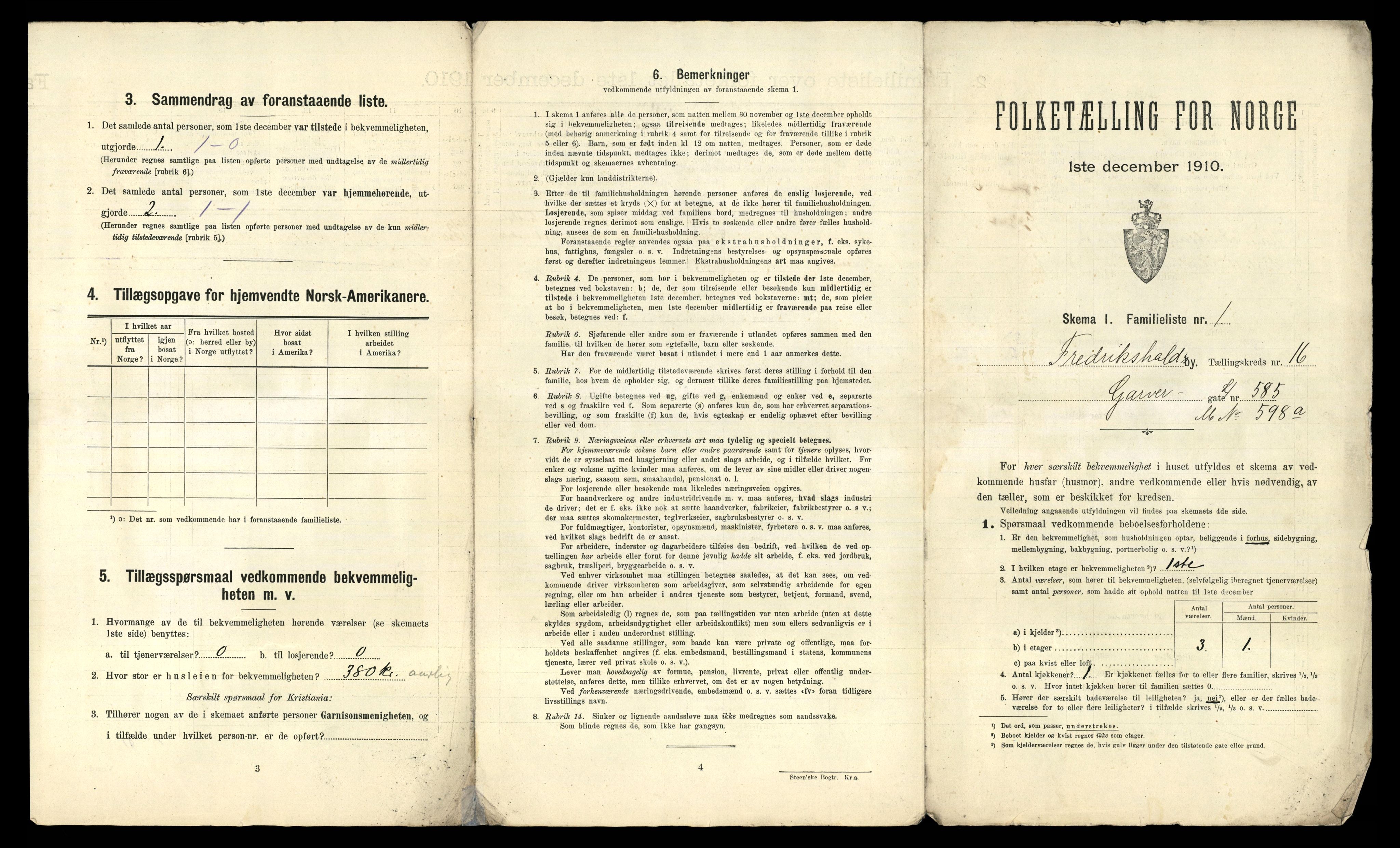 RA, 1910 census for Fredrikshald, 1910, p. 5480