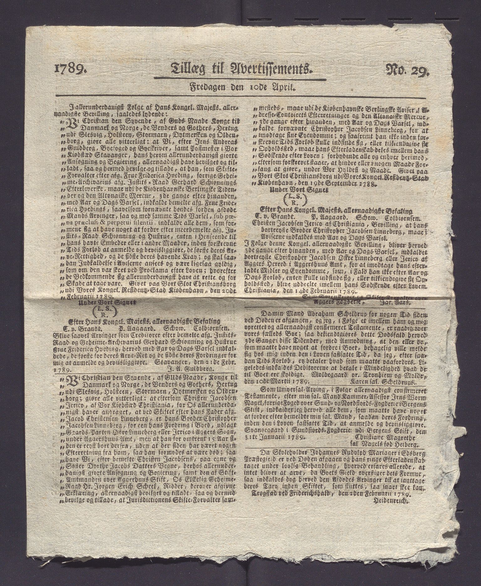 Stavanger byfogd, AV/SAST-A-101408/001/5/50/503C/L0015: Skifter, 1788-1789, p. 36