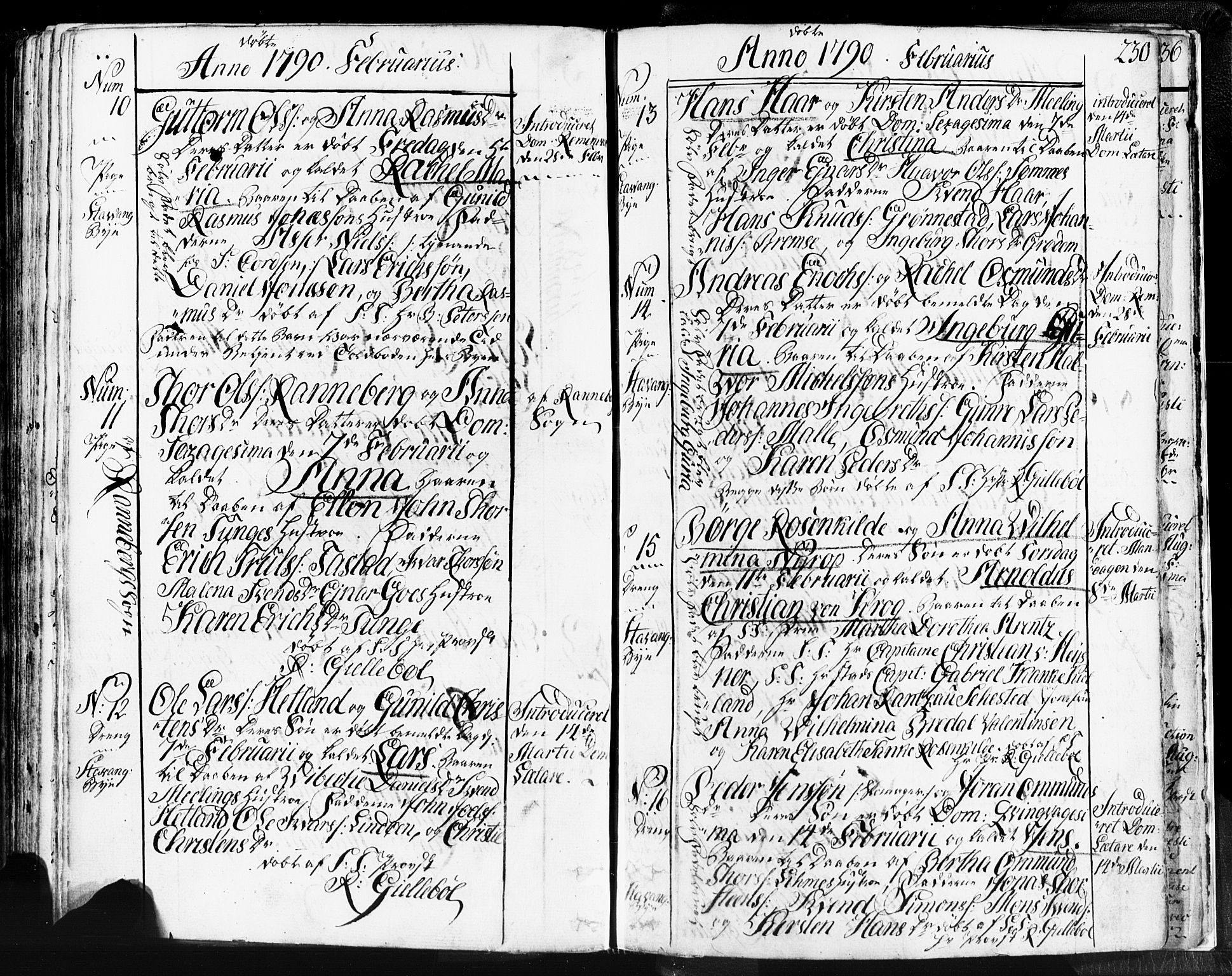 Domkirken sokneprestkontor, SAST/A-101812/001/30/30BB/L0004: Parish register (copy) no. B 4, 1752-1790, p. 230
