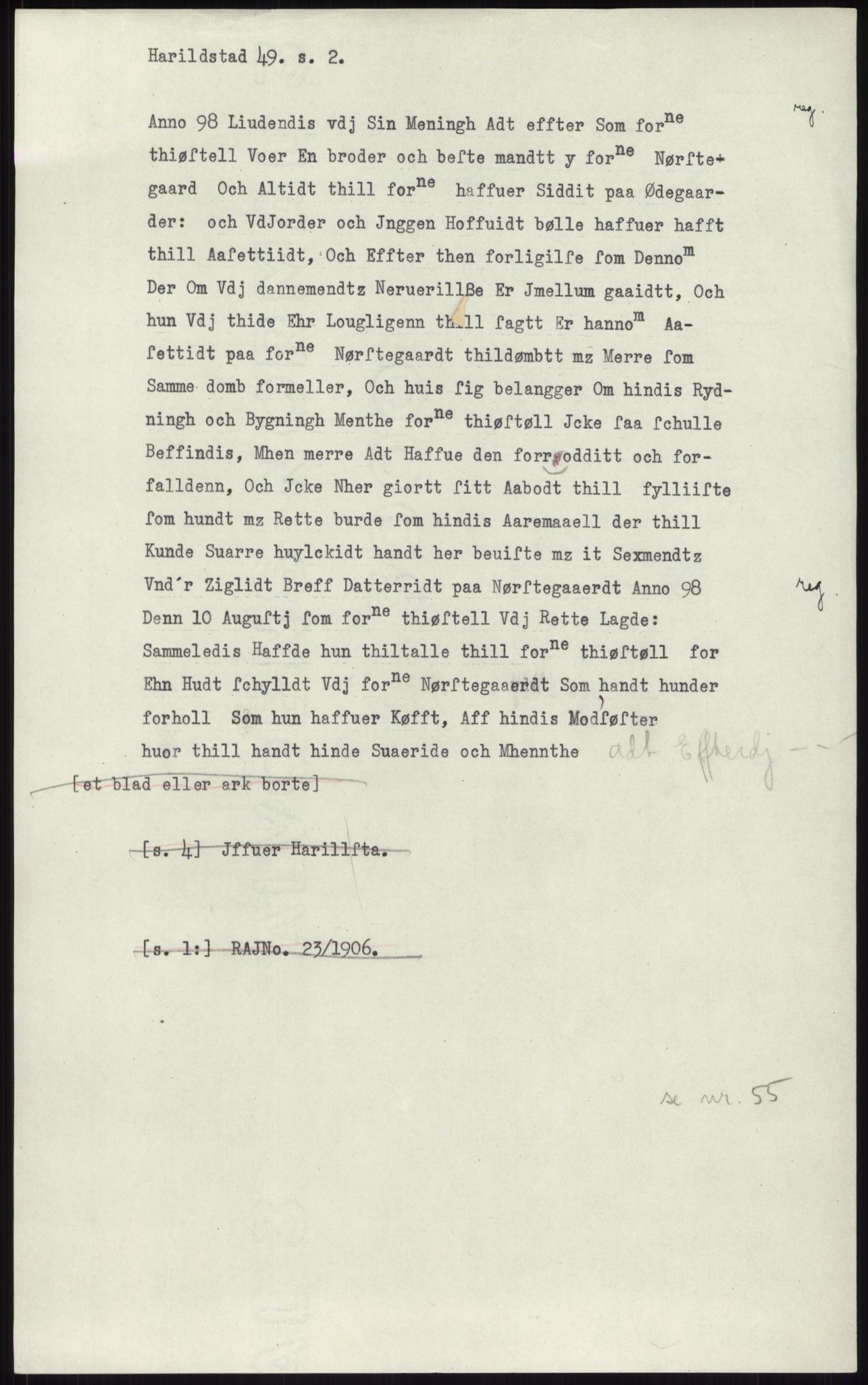 Samlinger til kildeutgivelse, Diplomavskriftsamlingen, AV/RA-EA-4053/H/Ha, p. 2691