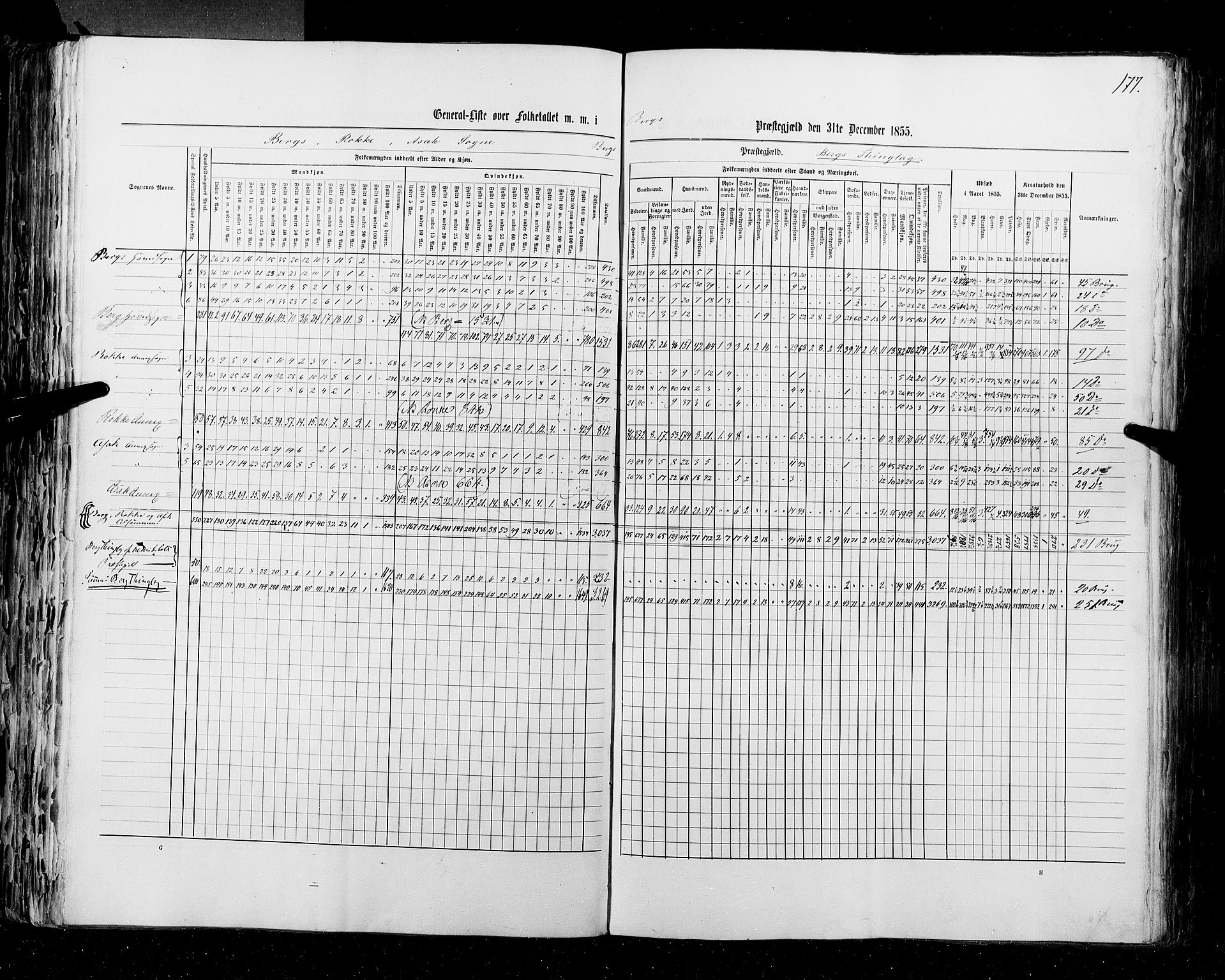 RA, Census 1855, vol. 1: Akershus amt, Smålenenes amt og Hedemarken amt, 1855, p. 177