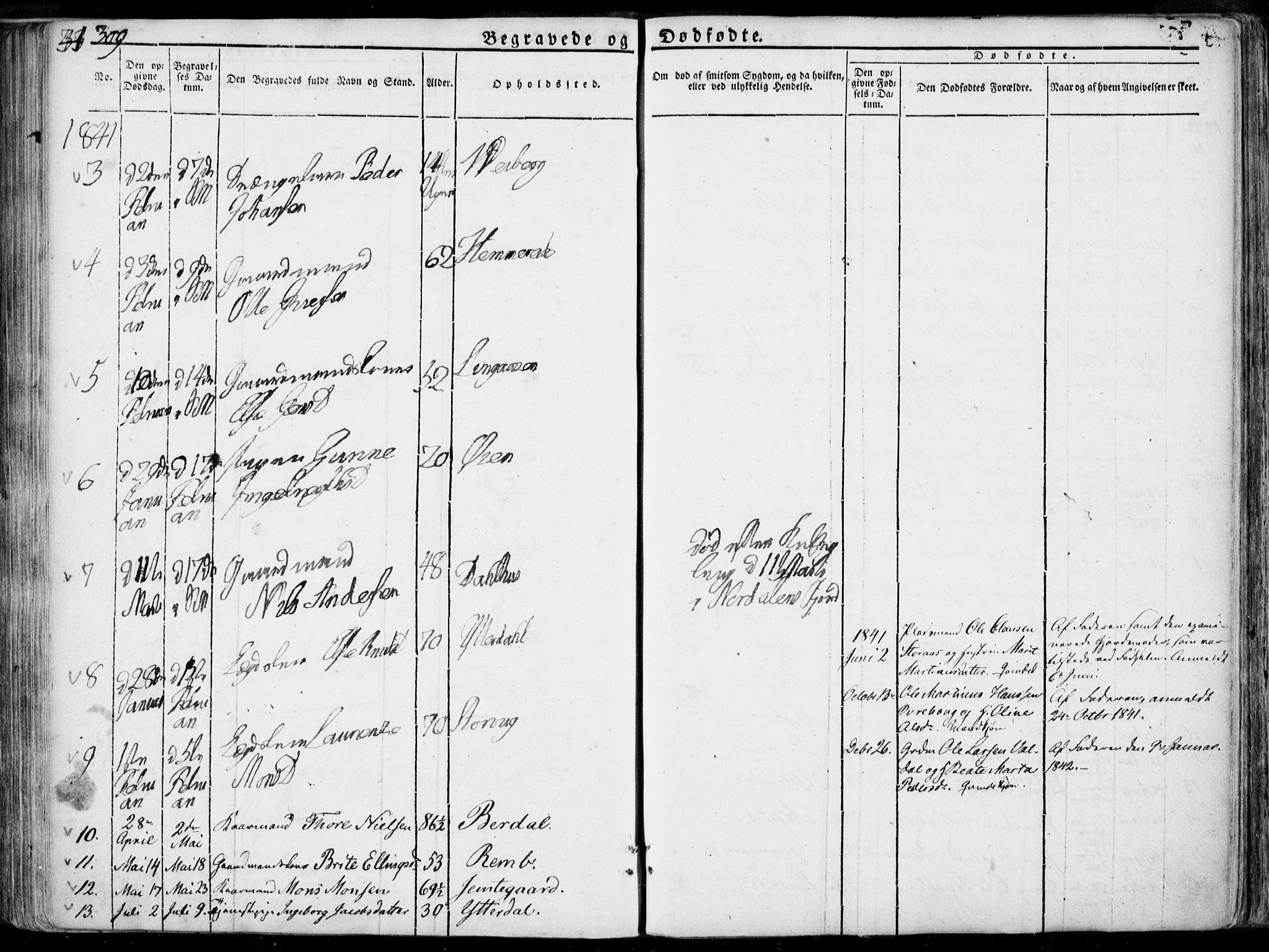 Ministerialprotokoller, klokkerbøker og fødselsregistre - Møre og Romsdal, AV/SAT-A-1454/519/L0248: Parish register (official) no. 519A07, 1829-1860, p. 309