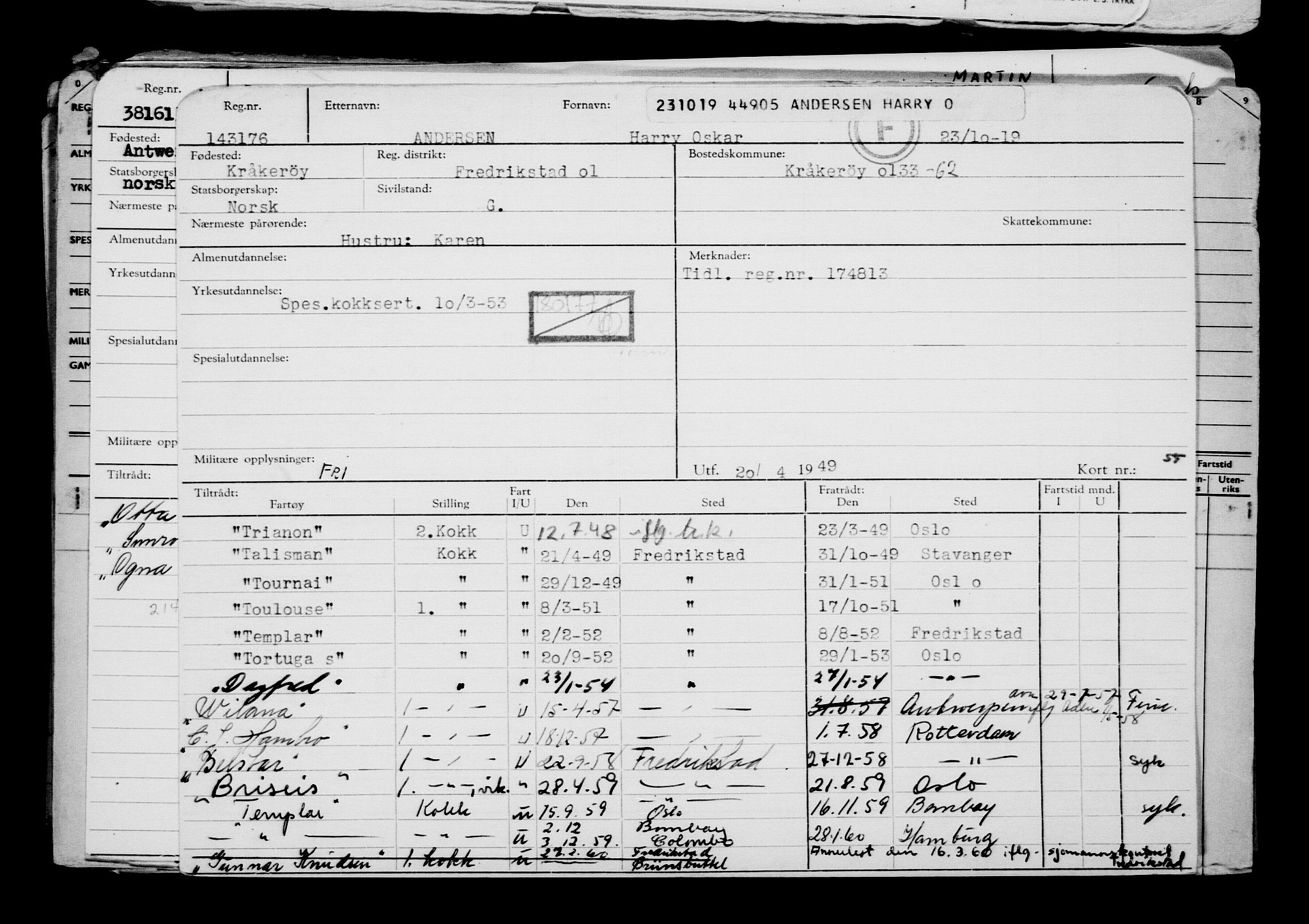 Direktoratet for sjømenn, AV/RA-S-3545/G/Gb/L0173: Hovedkort, 1919, p. 68