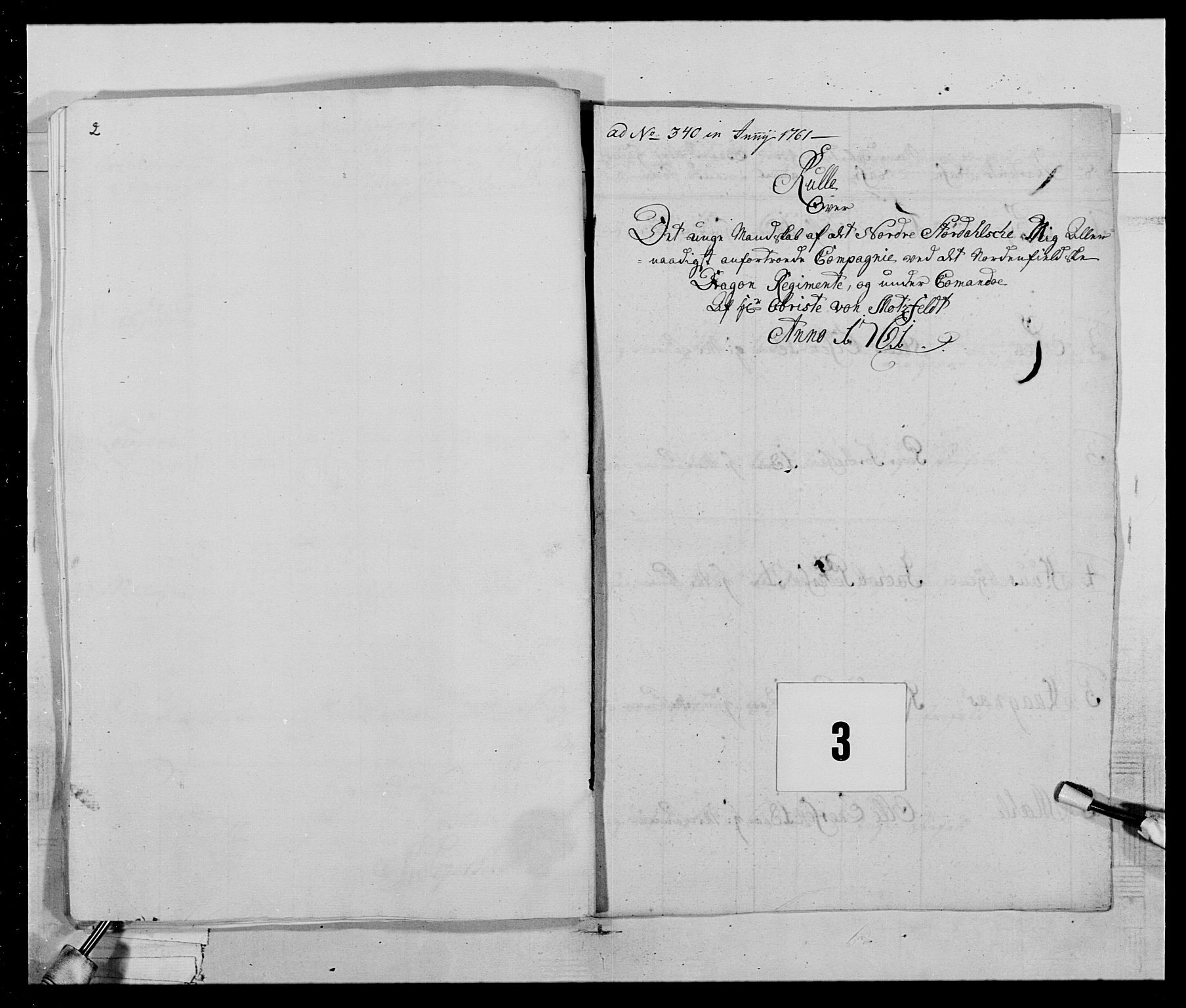 Generalitets- og kommissariatskollegiet, Det kongelige norske kommissariatskollegium, AV/RA-EA-5420/E/Eh/L0019: Nordafjelske dragonregiment, 1761-1769, p. 31