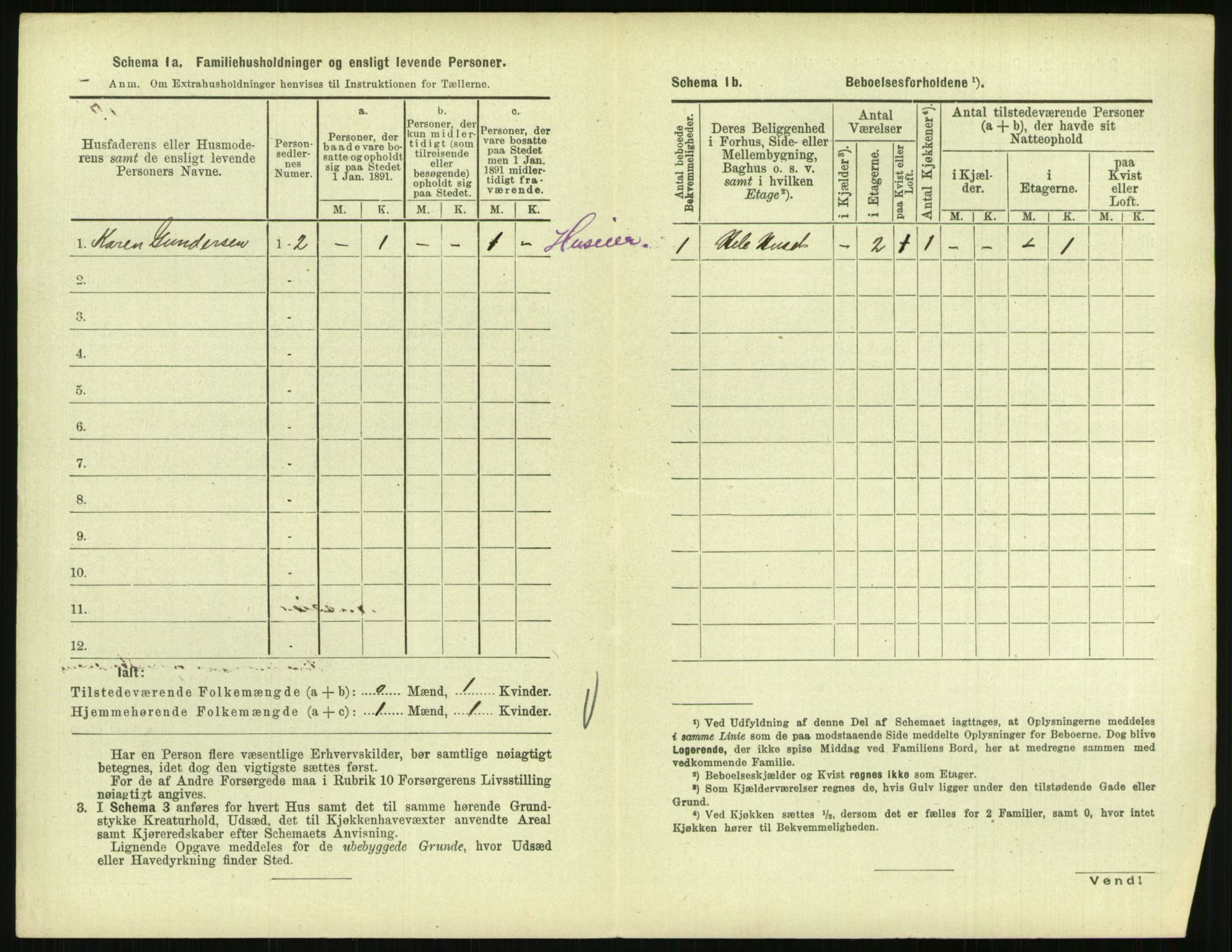 RA, 1891 census for 0904 Grimstad, 1891, p. 297