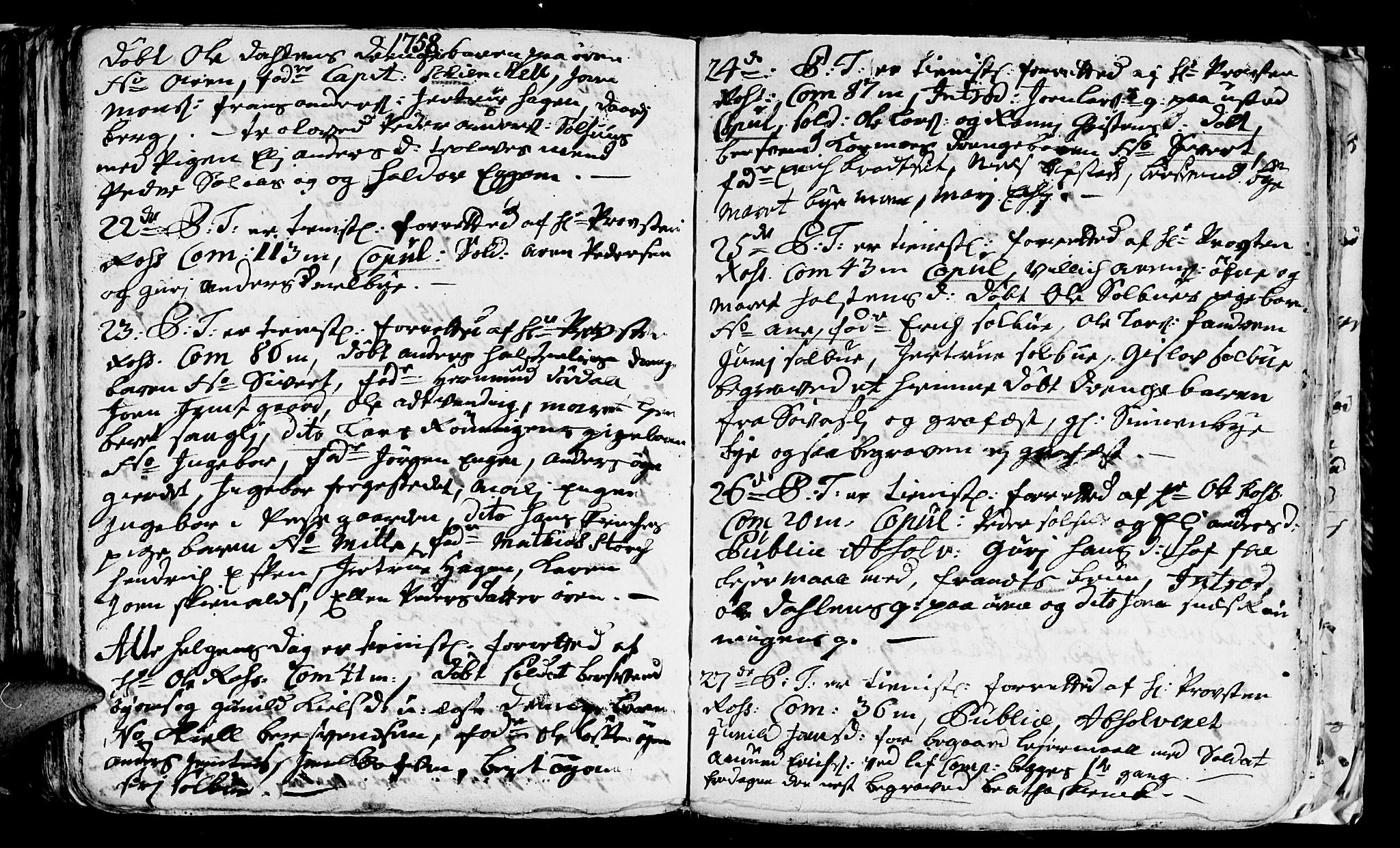 Ministerialprotokoller, klokkerbøker og fødselsregistre - Sør-Trøndelag, AV/SAT-A-1456/668/L0813: Parish register (copy) no. 668C02, 1743-1765