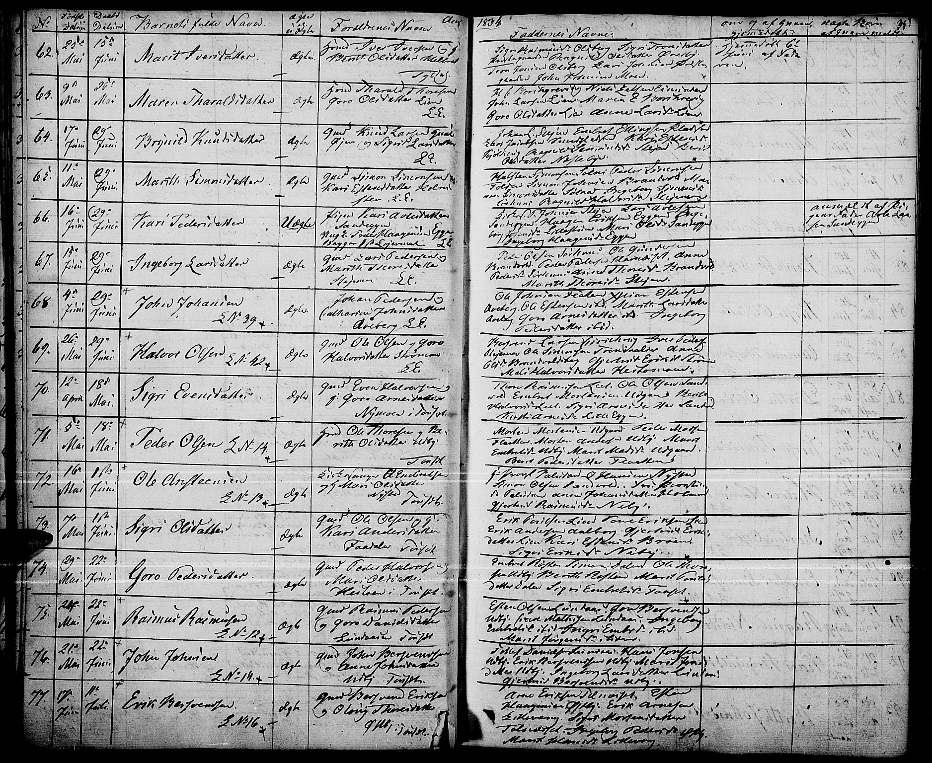 Tynset prestekontor, AV/SAH-PREST-058/H/Ha/Haa/L0019: Parish register (official) no. 19, 1829-1847, p. 35