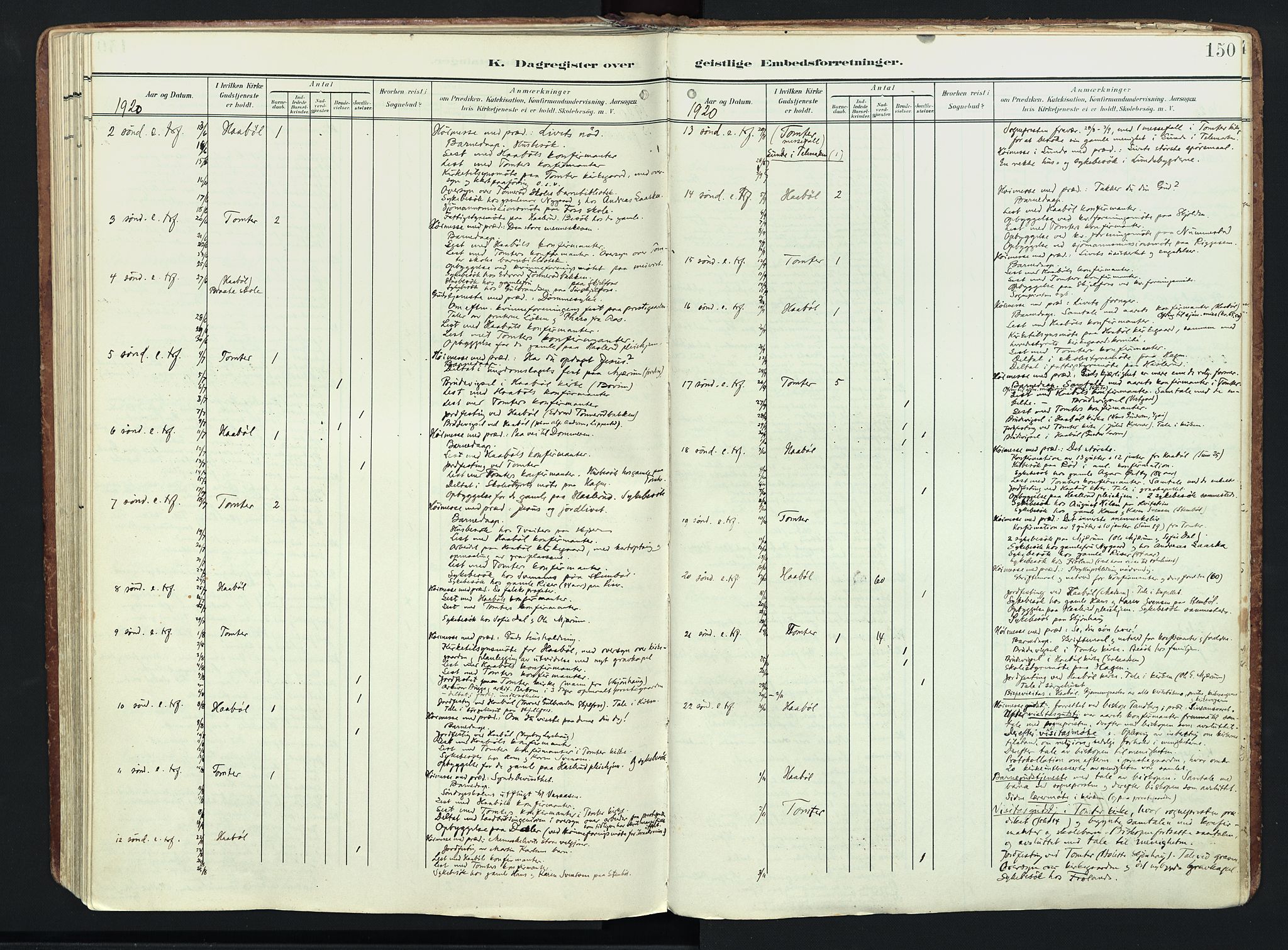 Hobøl prestekontor Kirkebøker, SAO/A-2002/F/Fa/L0006: Parish register (official) no. I 6, 1905-1927, p. 150