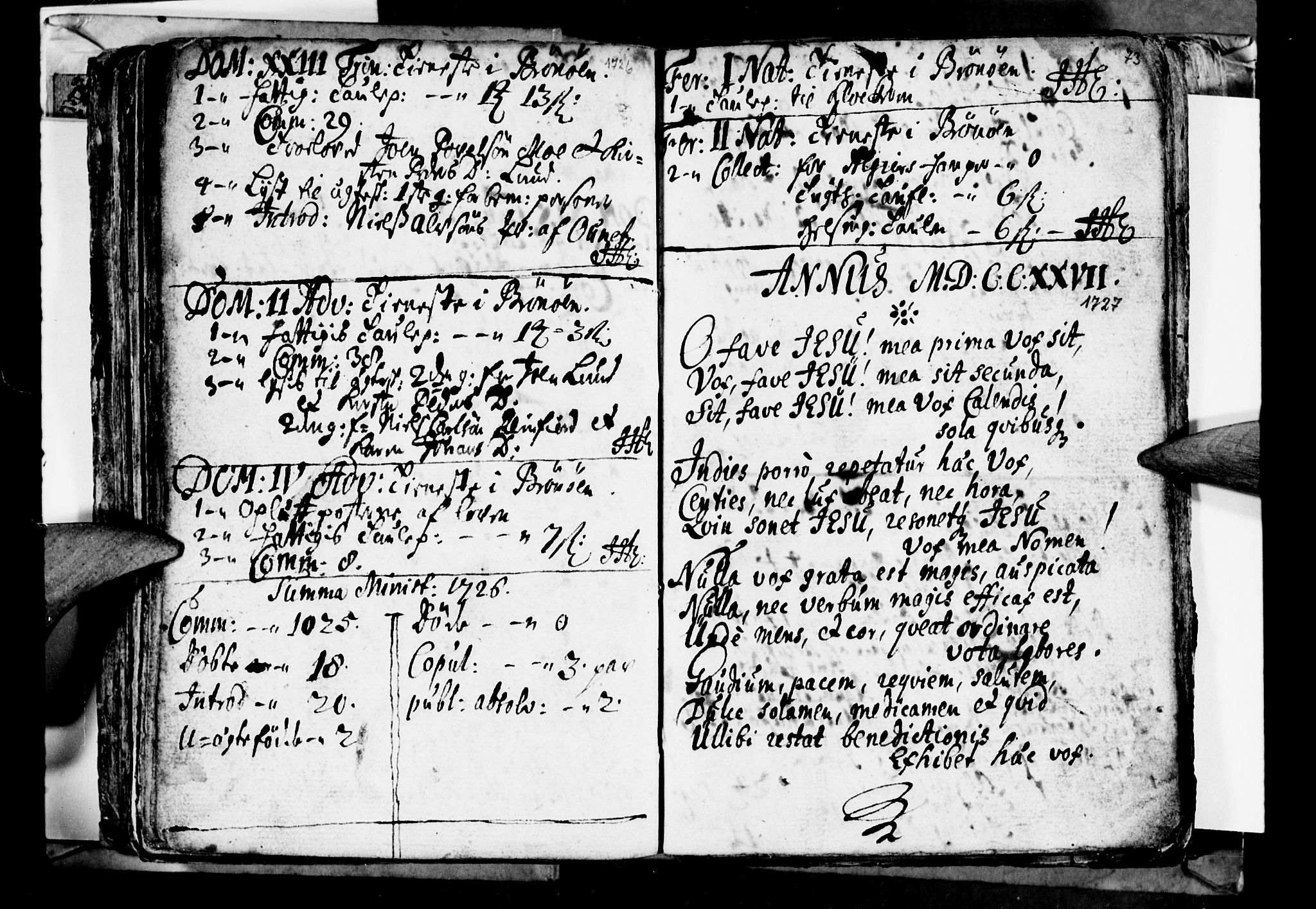 Ministerialprotokoller, klokkerbøker og fødselsregistre - Nordland, SAT/A-1459/813/L0194: Parish register (official) no. 813A04, 1719-1758, p. 73