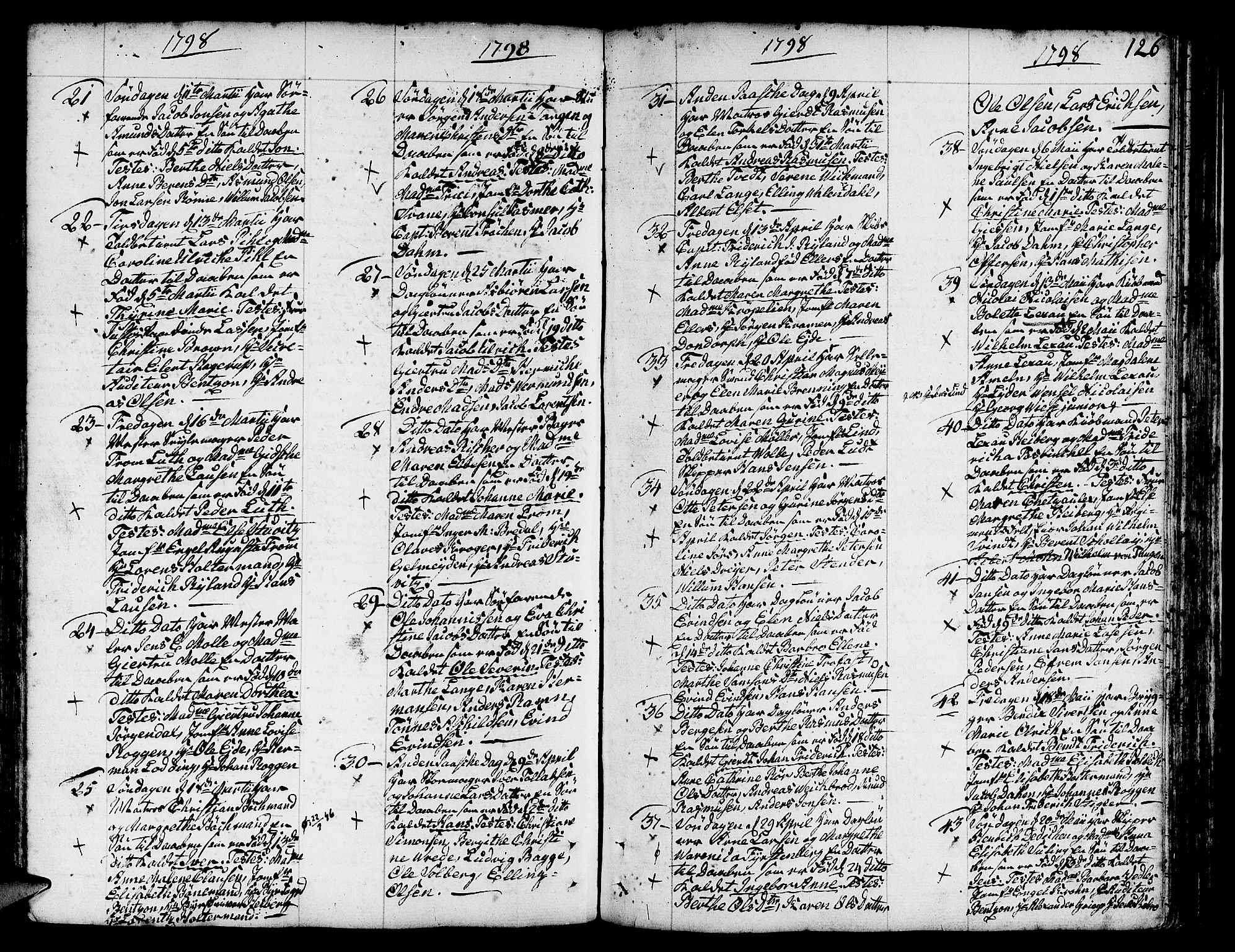 Nykirken Sokneprestembete, SAB/A-77101/H/Haa/L0005: Parish register (official) no. A 5, 1775-1808, p. 126