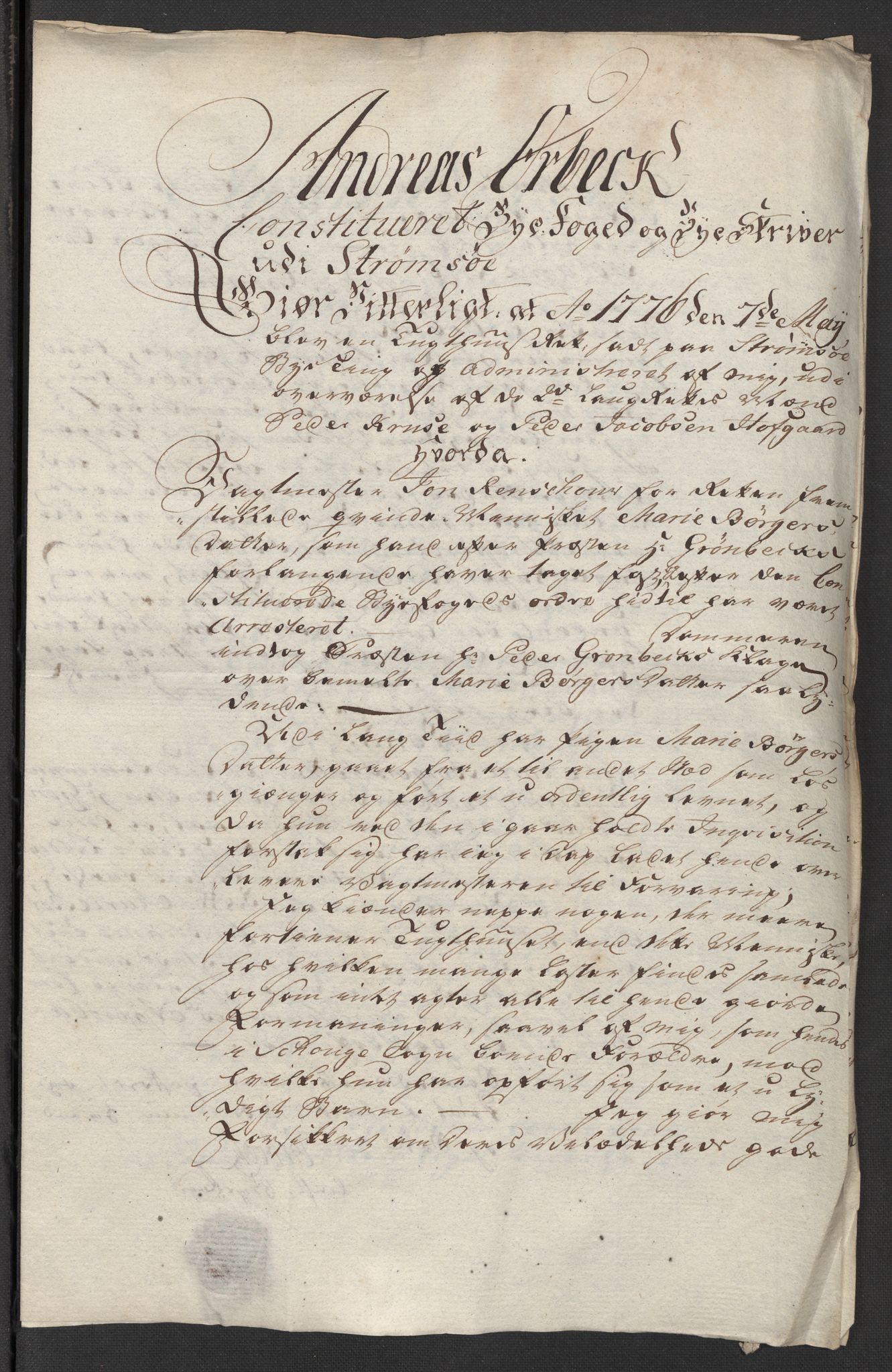 Kristiania stiftamt, SAO/A-10386/G/Gm/L0011: Domsakter og forhør, 1776, p. 607