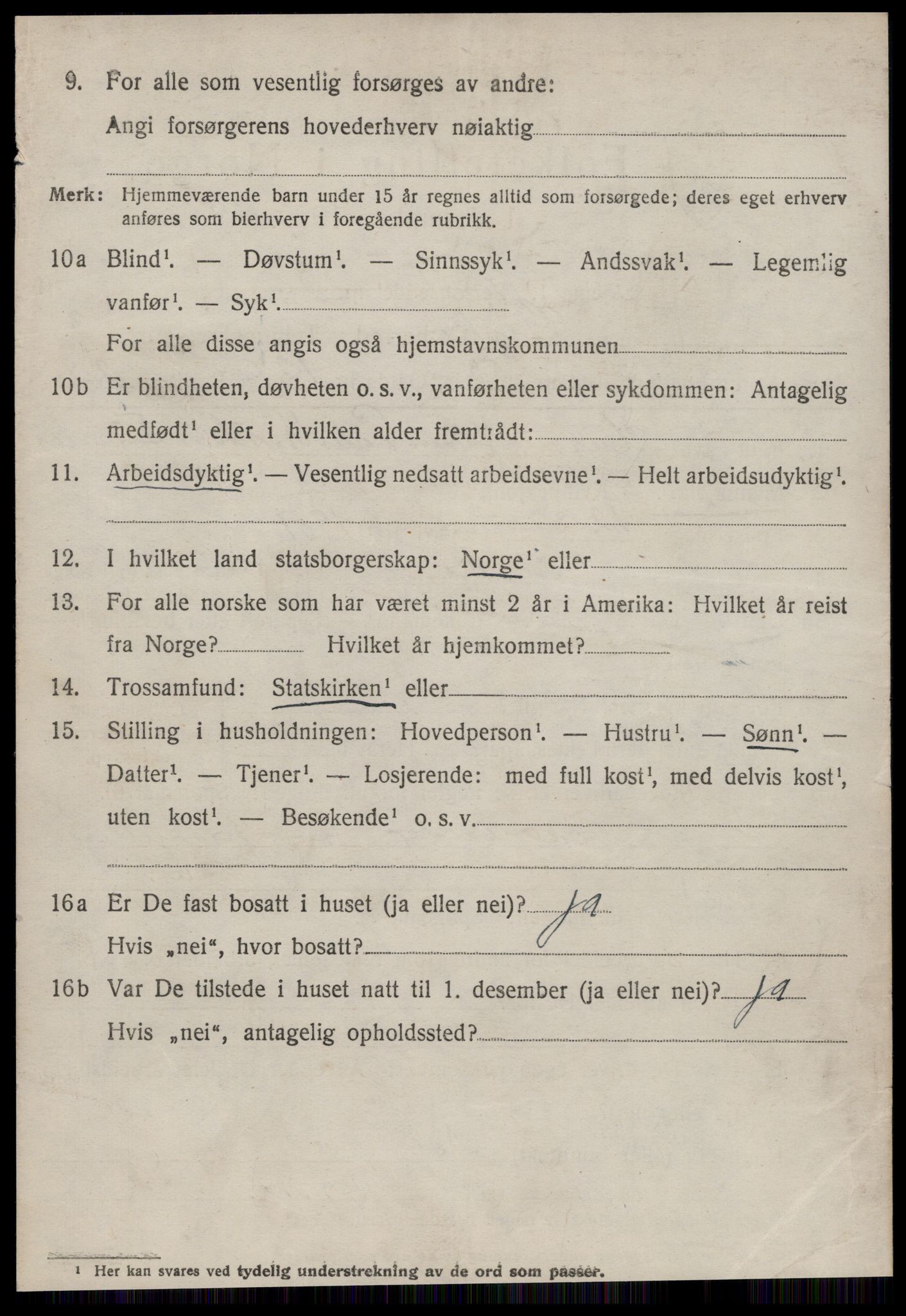 SAT, 1920 census for Giske, 1920, p. 2575