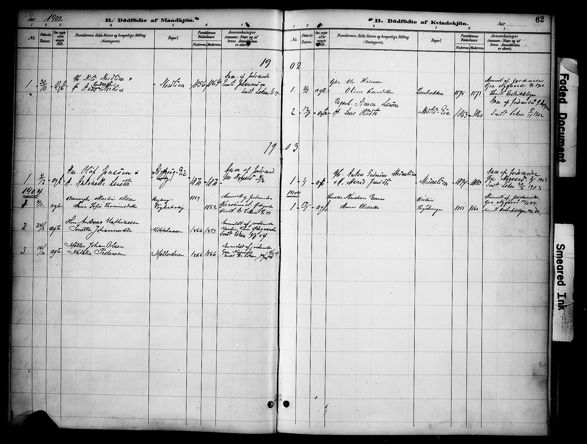 Ringsaker prestekontor, AV/SAH-PREST-014/K/Ka/L0015: Parish register (official) no. 15, 1891-1904, p. 62
